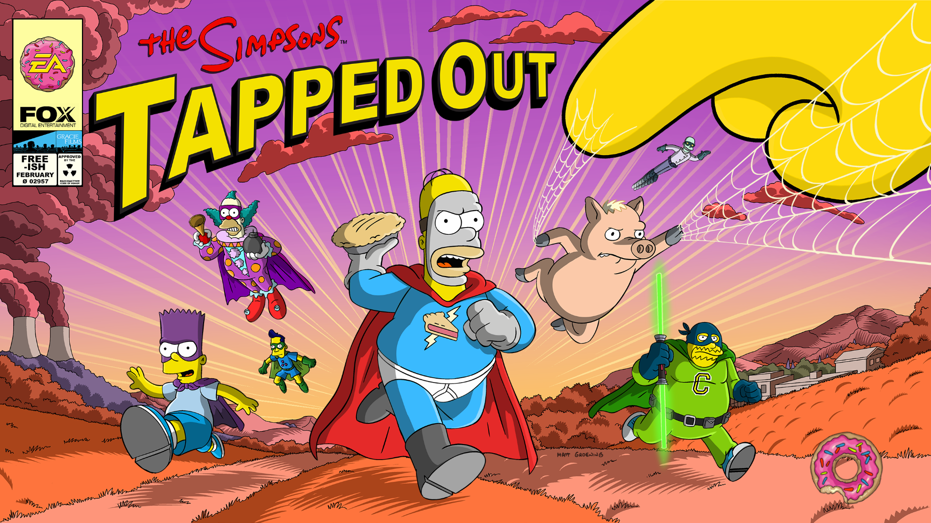 The Simpsons Tapped Out Homer Simpson Bart Simpson Krusty The Clown 1920x1080