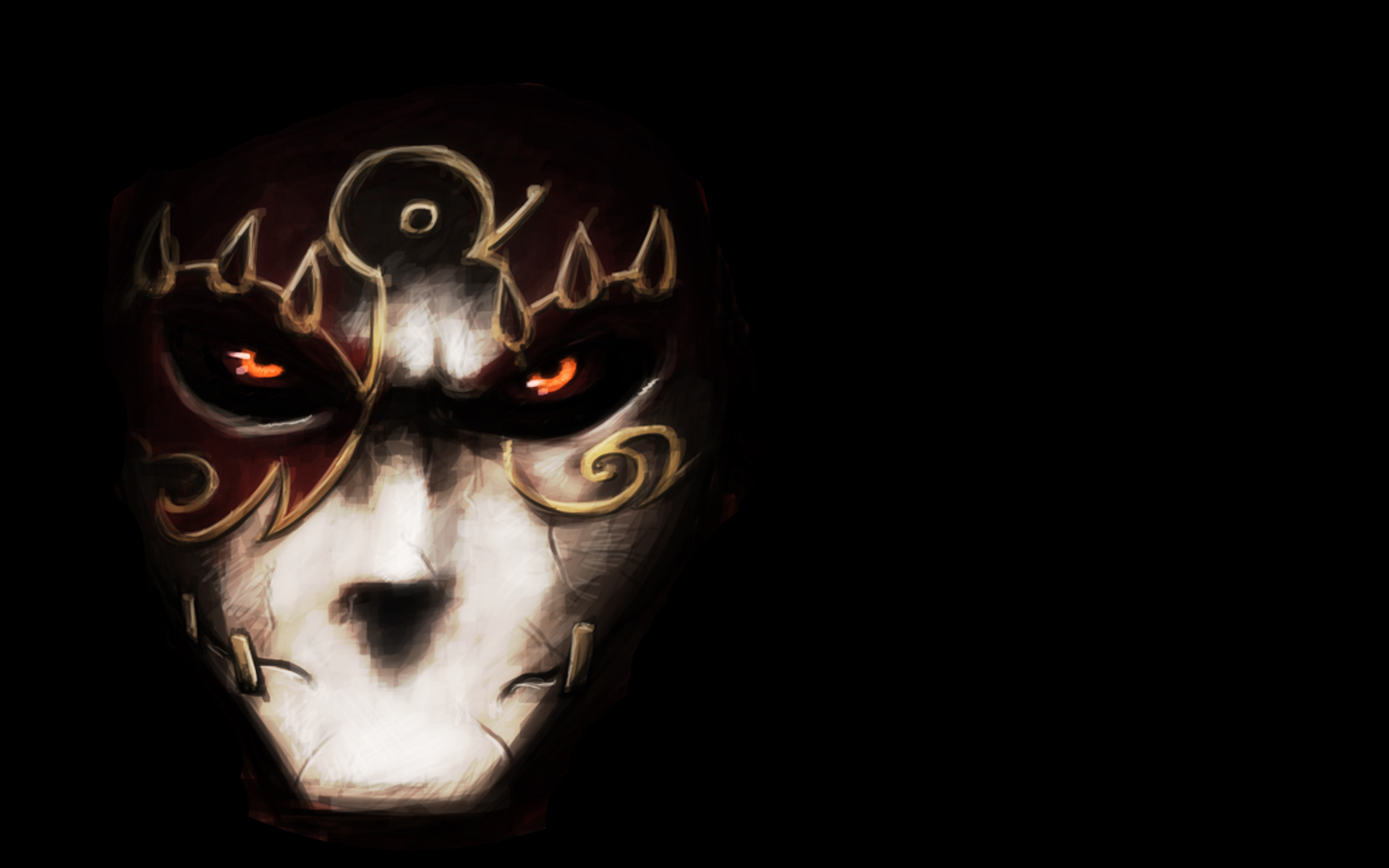 Fable Dark Orange Eyes Fantasy Art 1920x1200