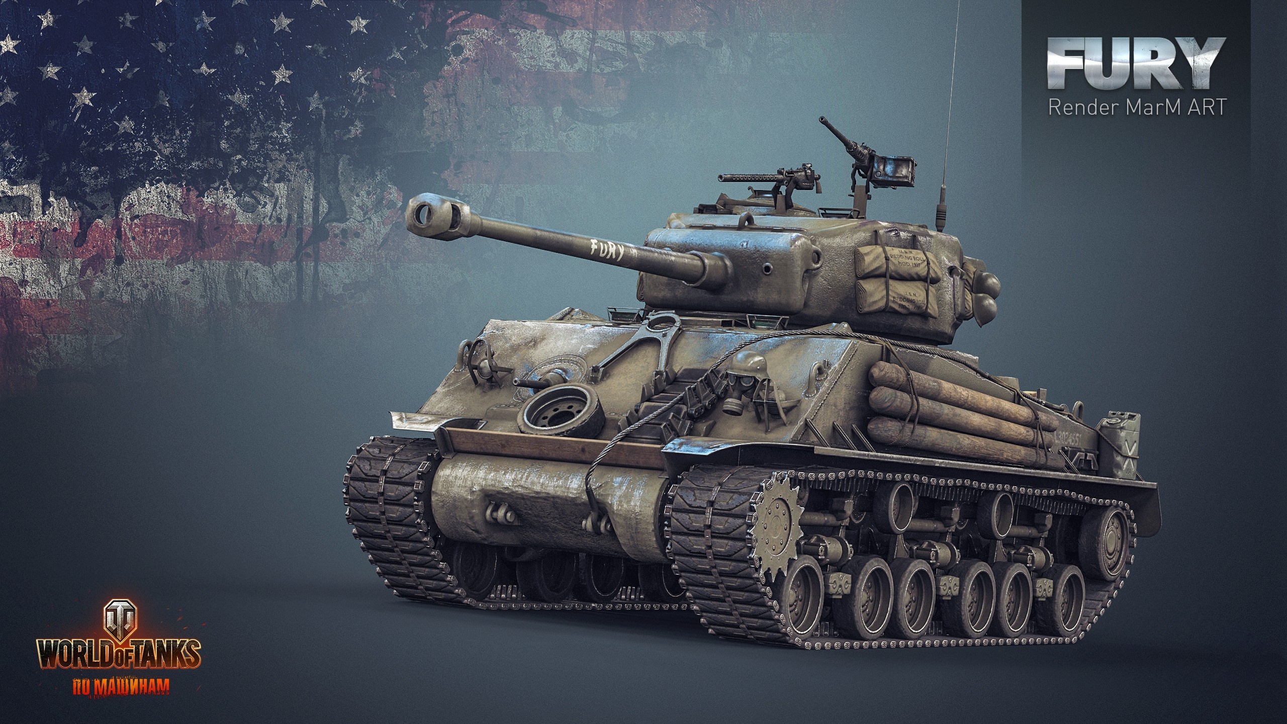 World Of Tanks Wargaming Video Games M4 Sherman M4 Sherman Fury 2560x1440