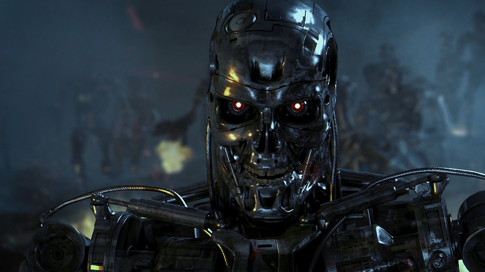 Terminator Movies Cyborg Endoskeleton Machine Terminator 3 Rise Of The Machines Science Fiction Horr 1920x1080