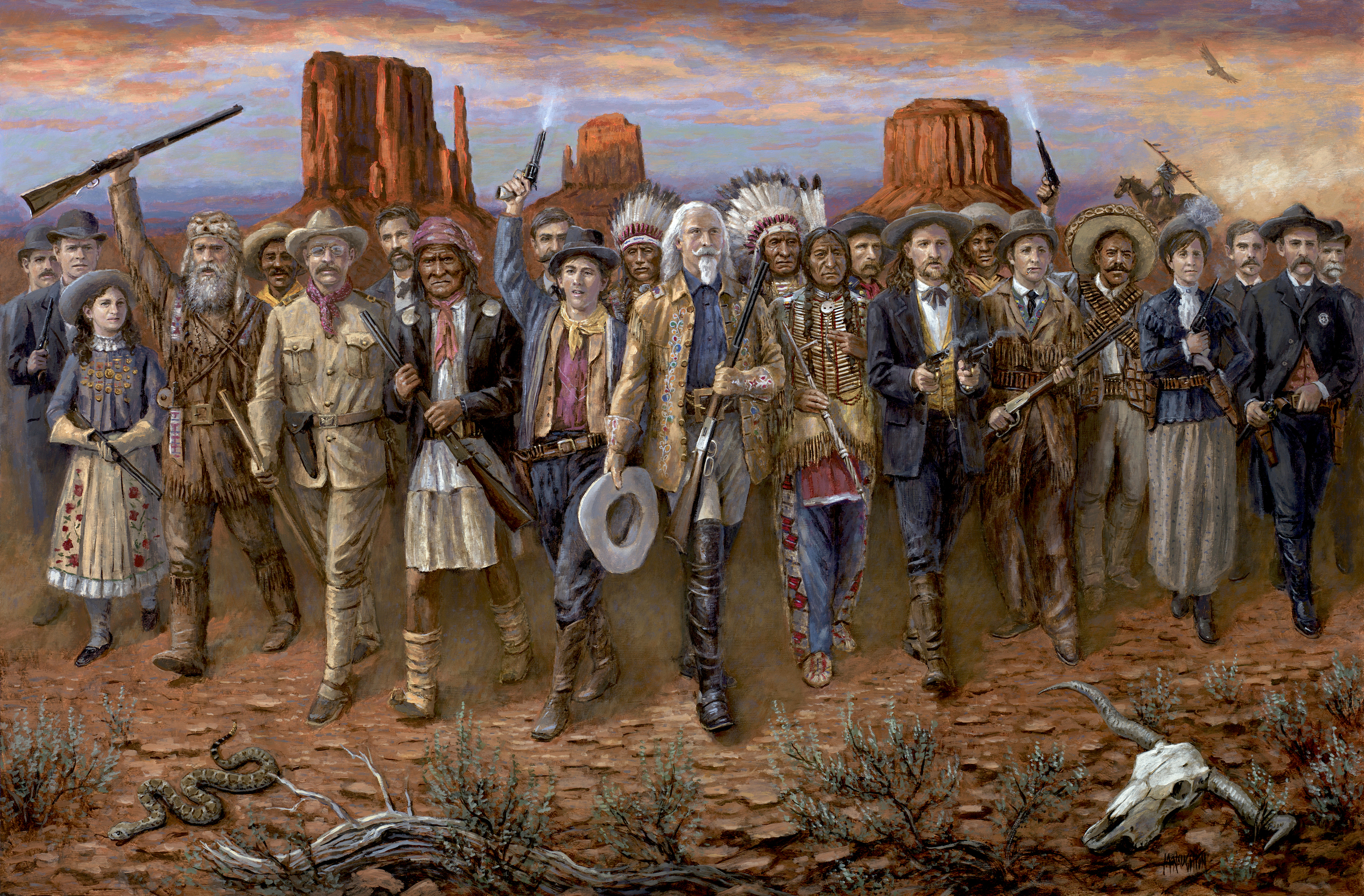 Native American Buffalo Bill Wild Bill Hickok Billy The Kid Sitting Bull Calamity Jane Wyatt Earp Ge 3063x2012