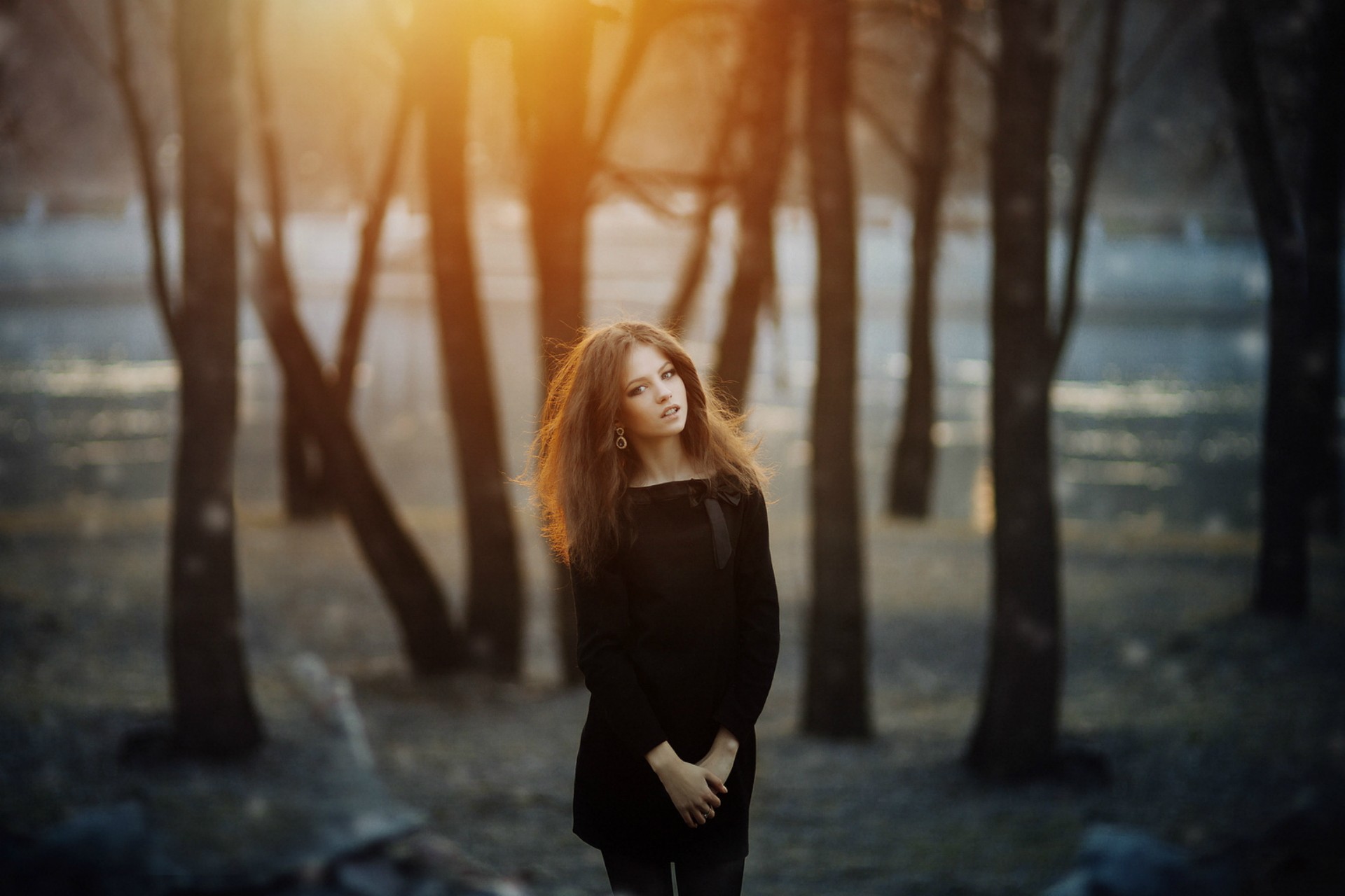 Women Brunette Model Photography Ksenia Malinina Sergey Piltnik 1920x1280