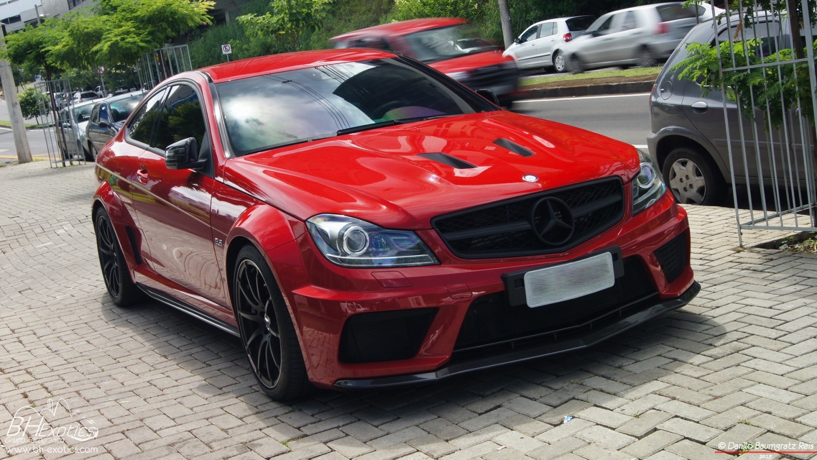 Mercedes Benz C63 AMG Mercedes Benz Car Vehicle Red Cars 1600x900