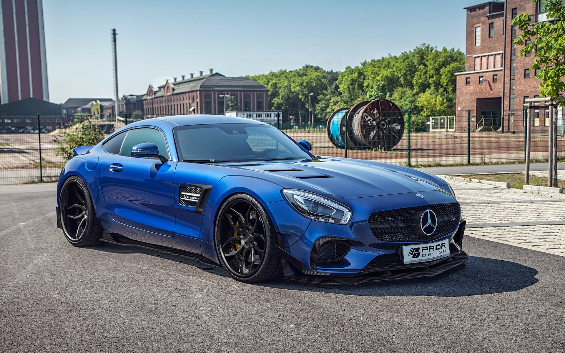 Mercedes Benz AMG GT Car Prior Design Blue Cars 1920x1200