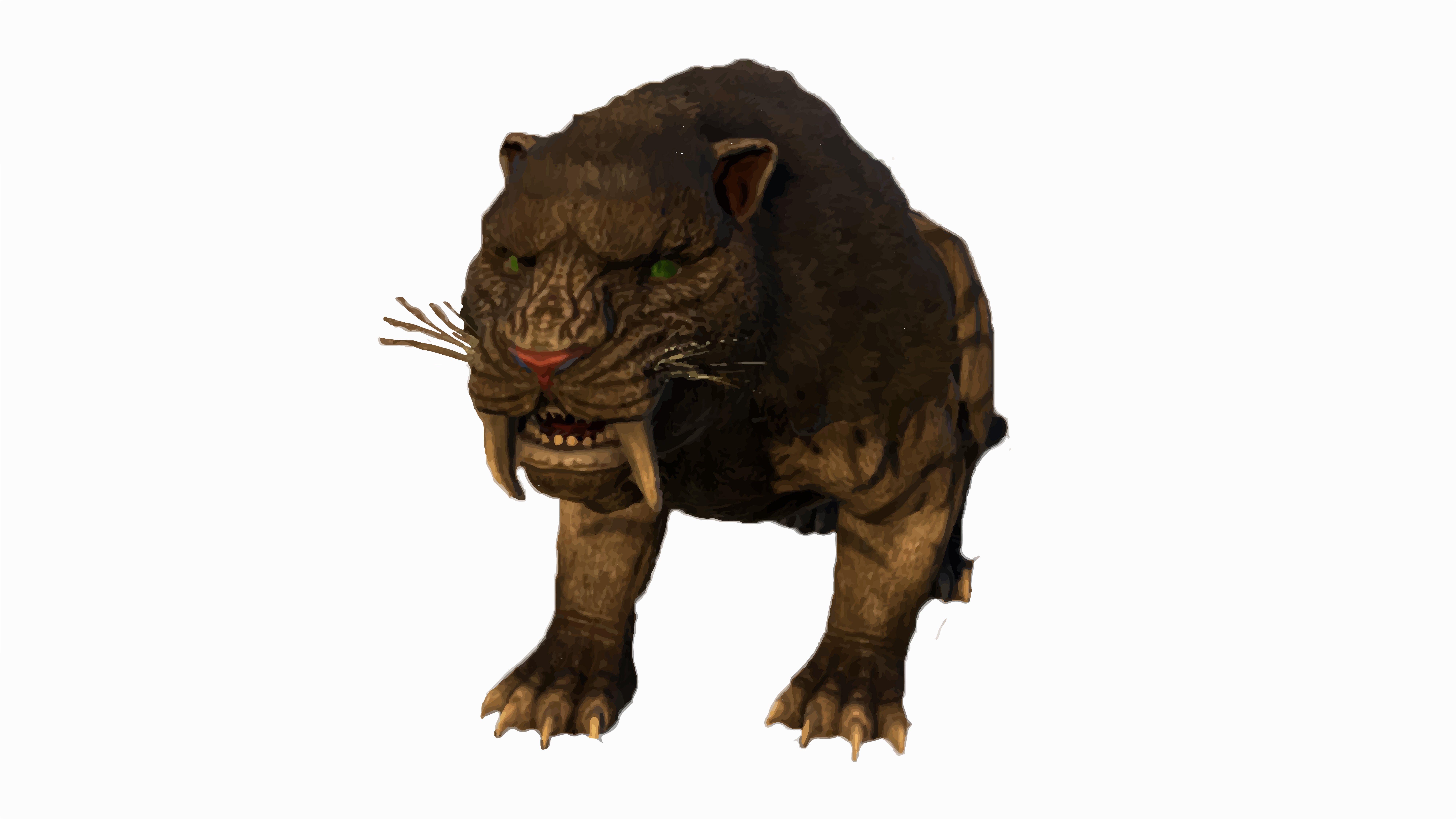 Sabertooth Ark Survival Evolved Tiger Painting 8004x4504