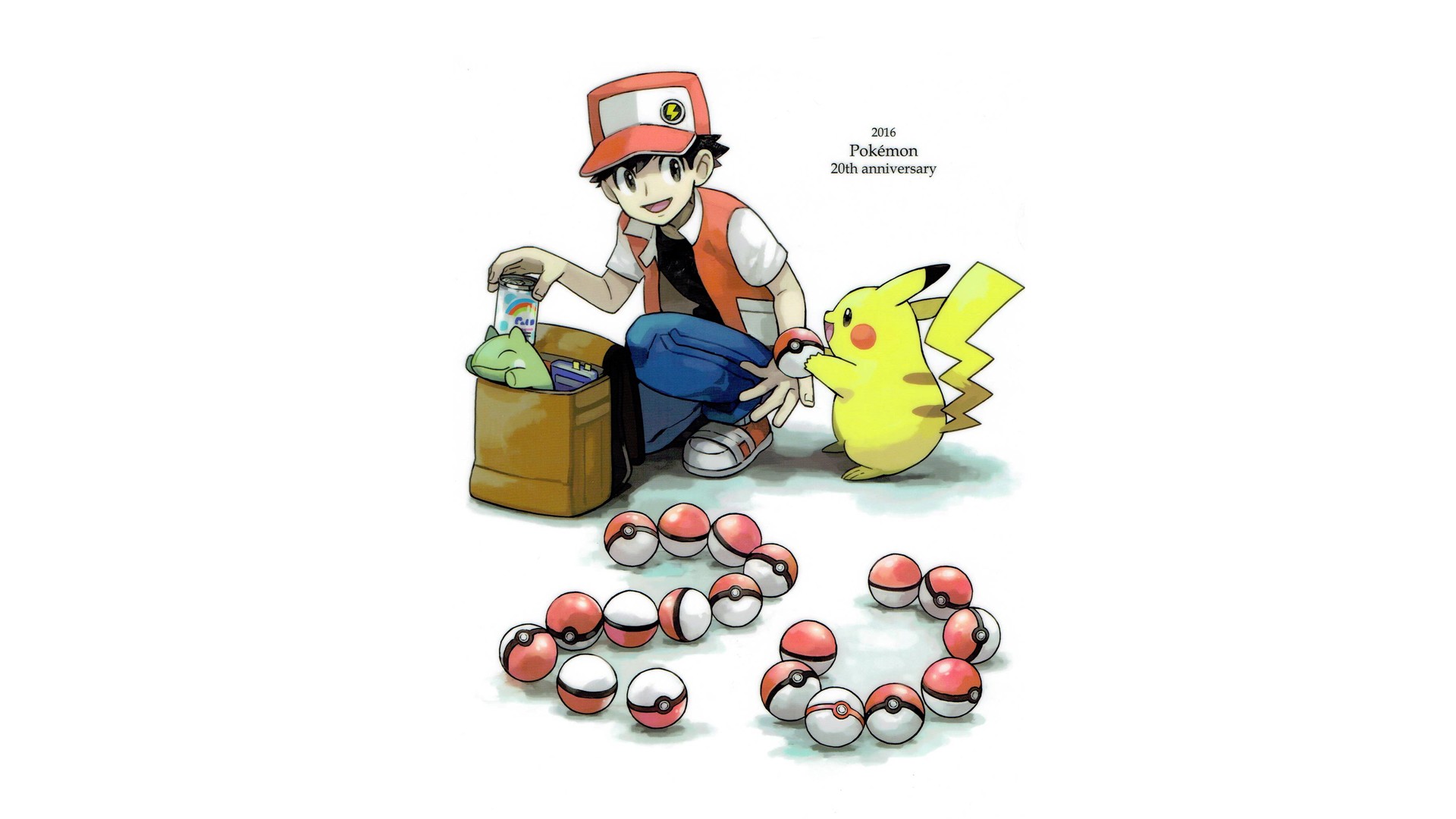 Red Pokemon Pokemon Pikachu Poke Balls 1920x1080