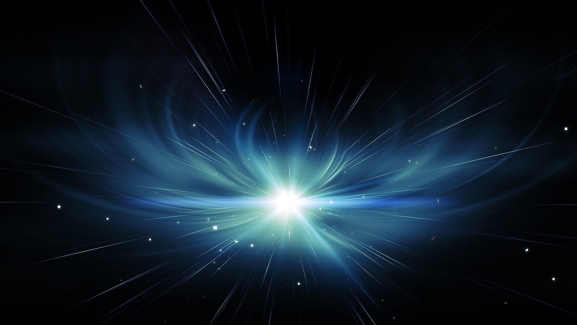 Space Stars Black Background Digital Art Supernova Abstract Blue Universe Star Trails Cyan 1920x1080