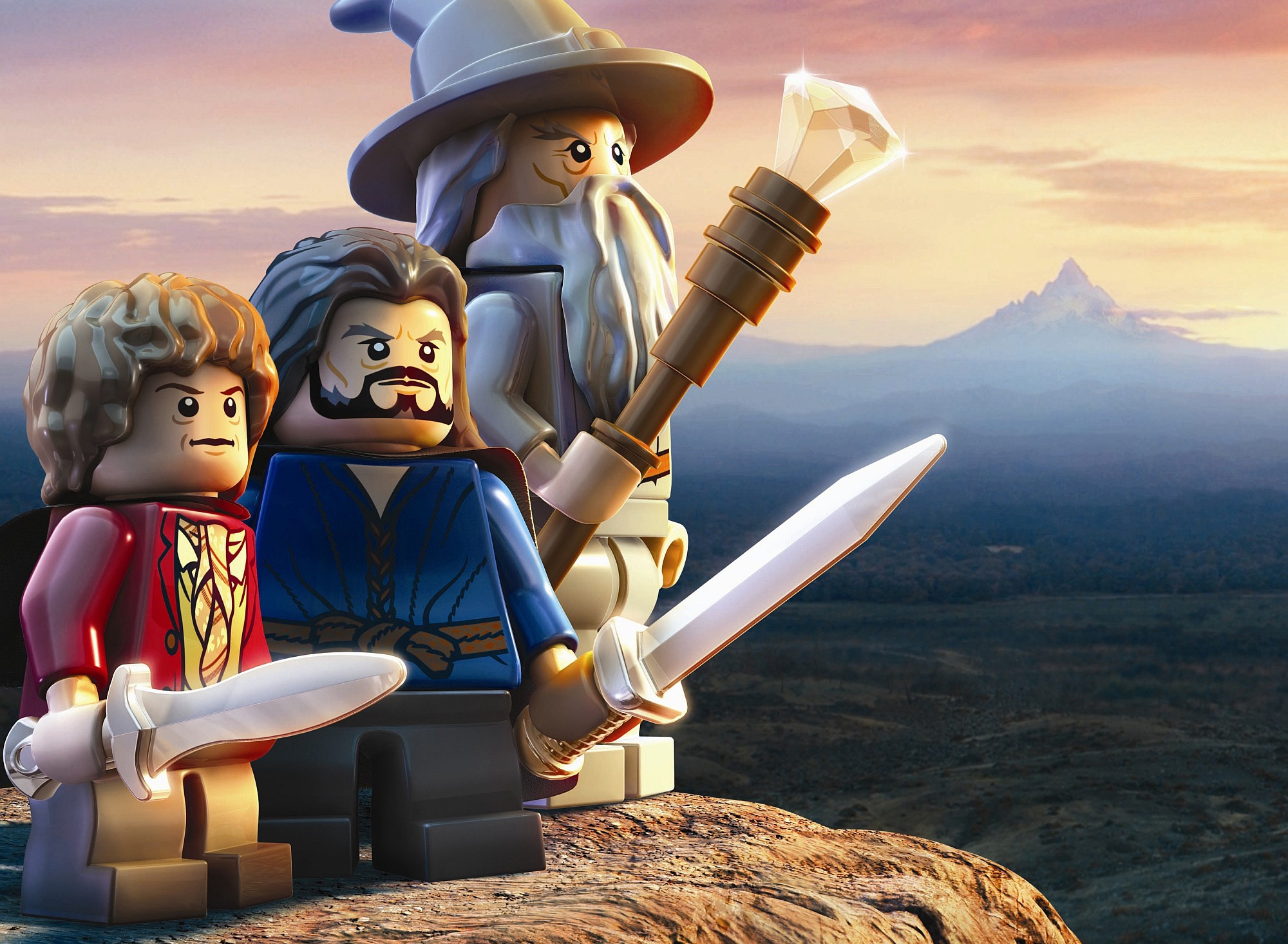 LEGO The Hobbit Gandalf Bilbo Baggins Video Games 2000x1466
