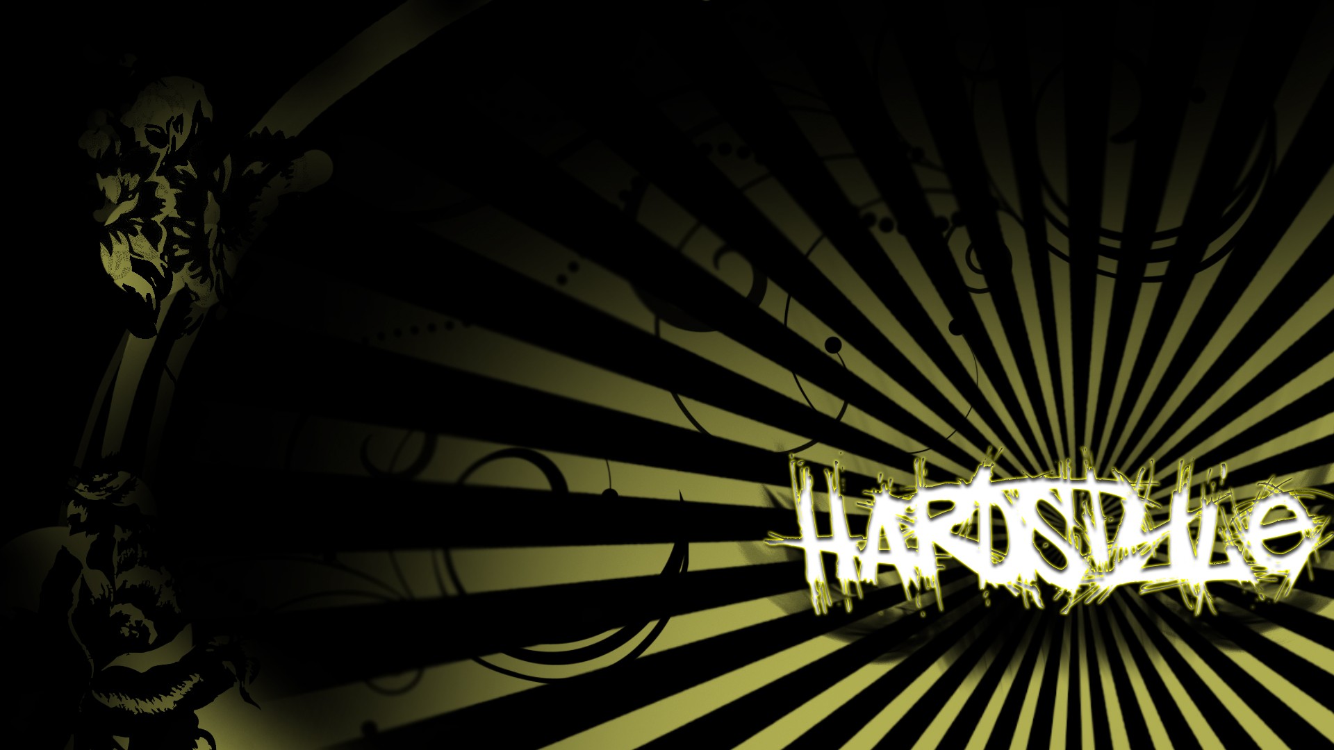 Hardstyle Music Typography Digital Art 1920x1080