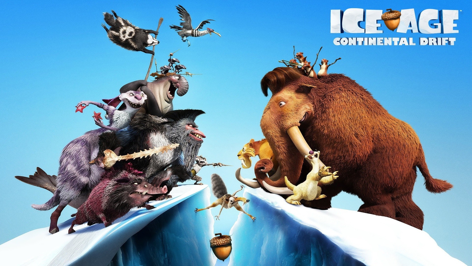 Movies Ice Age Ice Age Continental Drift Animated Movies 1920x1080