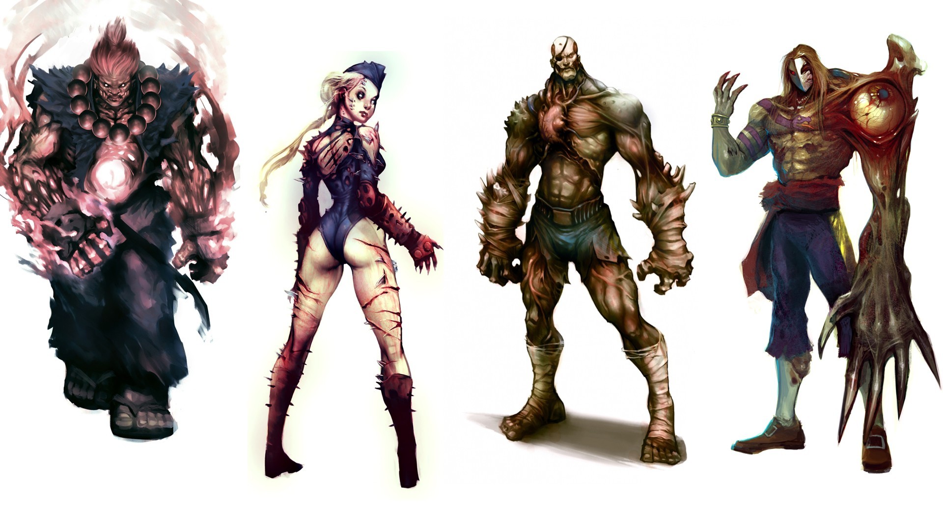 Street Fighter Cammy Akuma Vega Sagat Street Fighter Zombies 1920x1080