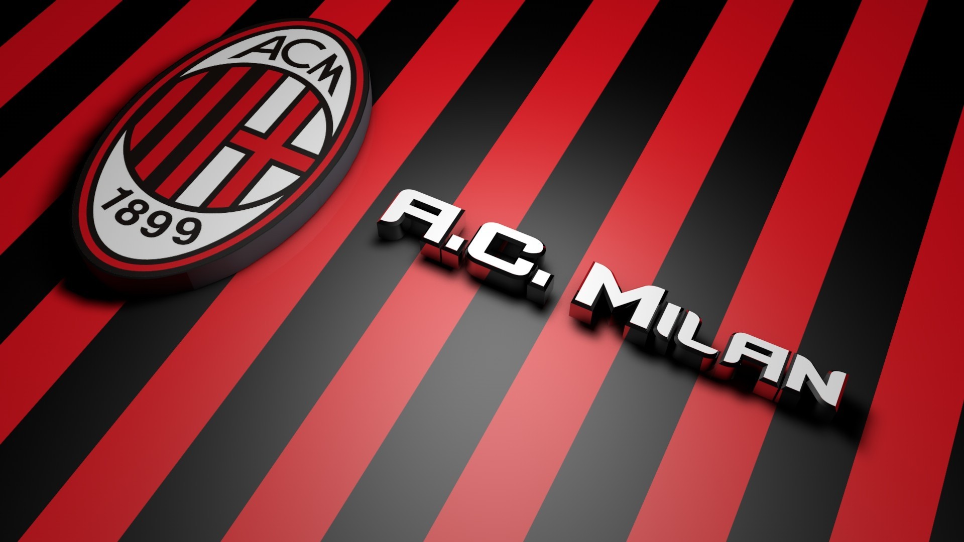 AC Milan Soccer Clubs Logo Sports Club 1920x1080
