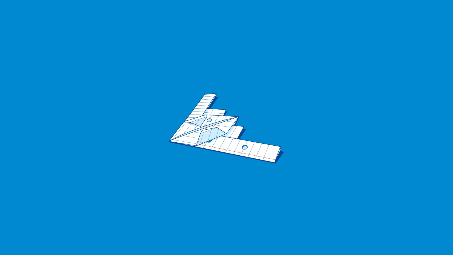 Paperplanes Threadless Minimalism Artwork 1920x1080