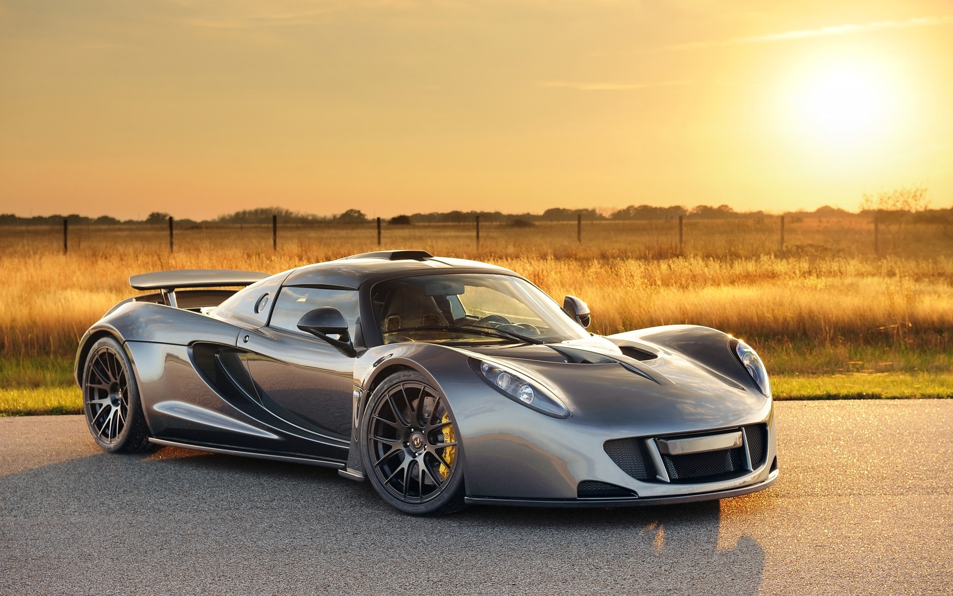 Hennessey Car Supercar Hennessey Venom GT Vehicle Silver Car 1920x1200