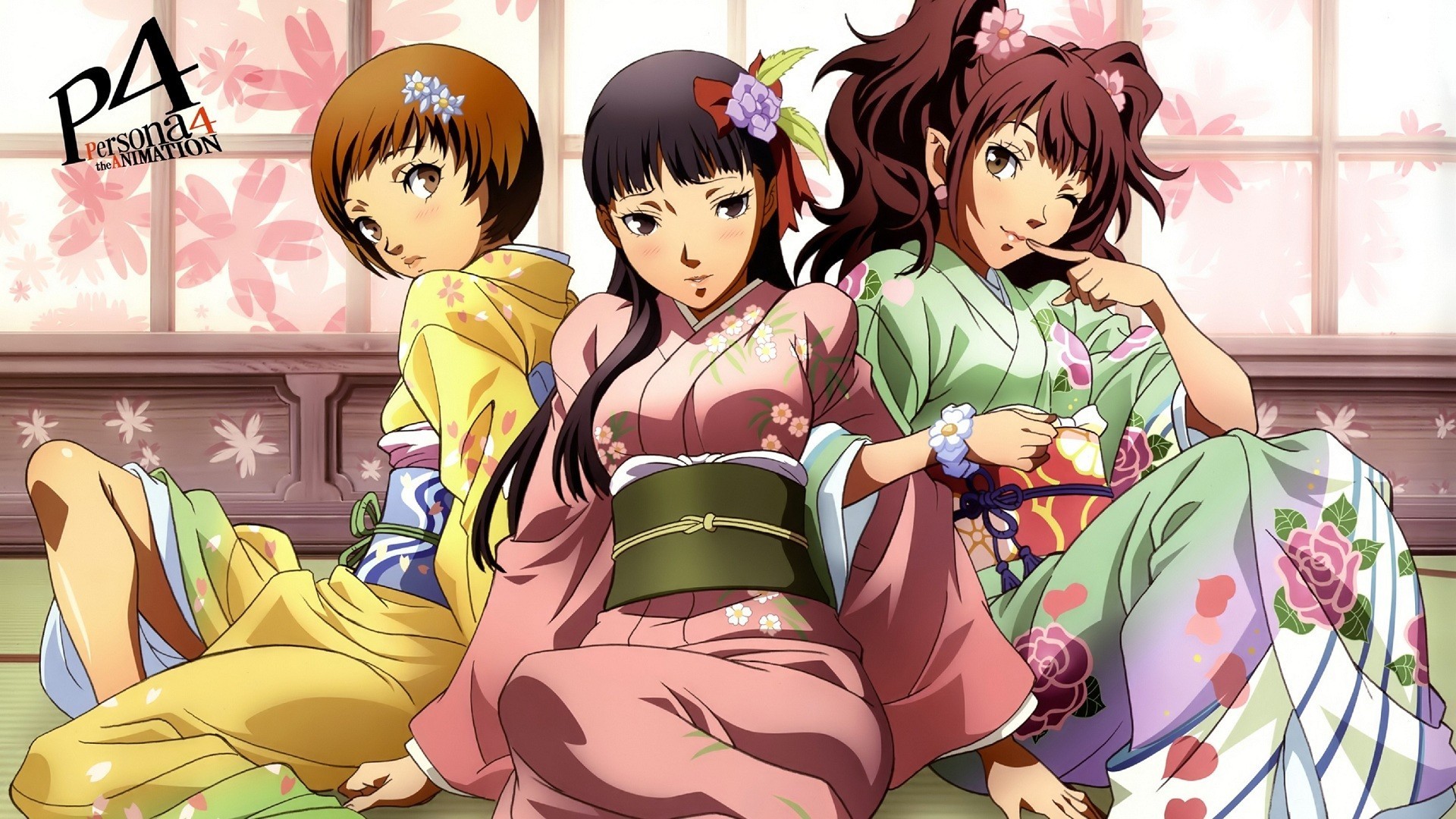 Persona Series Persona 4 Anime Girls Satonaka Chie Amagi Yukiko Kujikawa Rise Anime 1920x1080