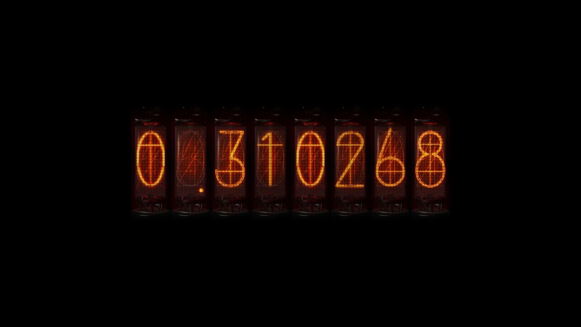 Steins Gate Anime Time Travel Divergence Meter Nixie Tubes Numbers Wallpaper Resolution 19x1080 Id 360 Wallha Com