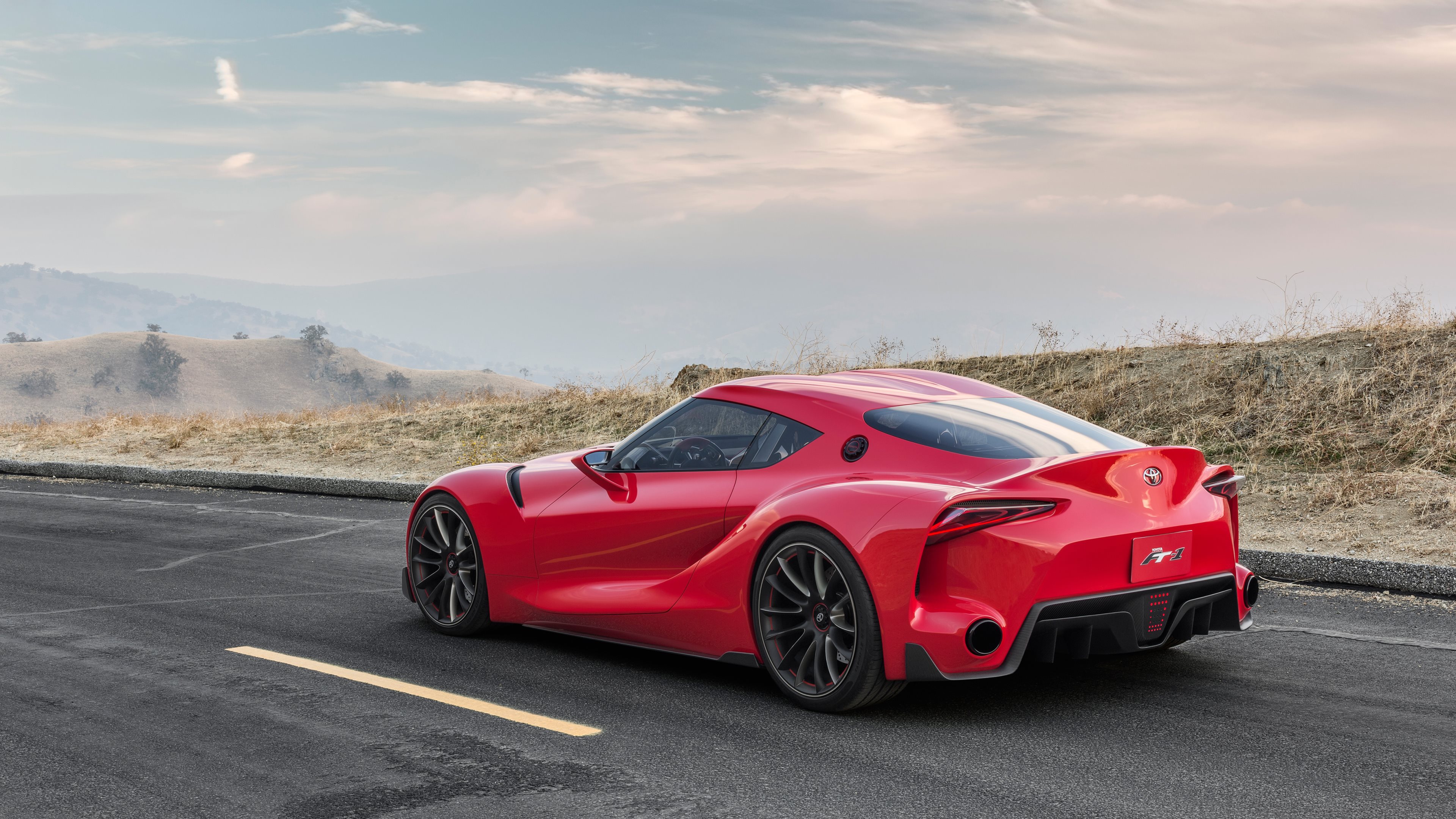 Vehicle Toyota Toyota FT 1 Supercar Car Concept Car Red Car 3840x2160