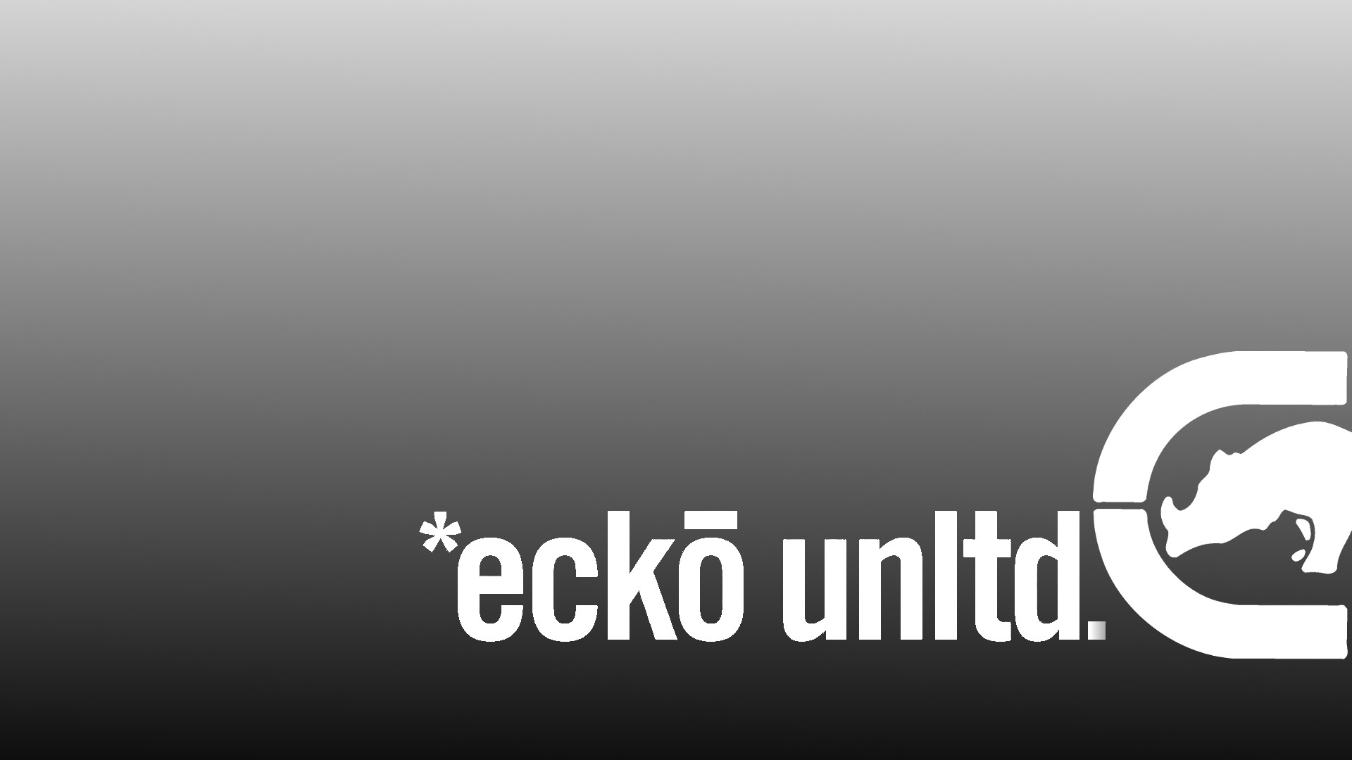 Ecko Typography Minimalism Digital Art Simple Background 1920x1080