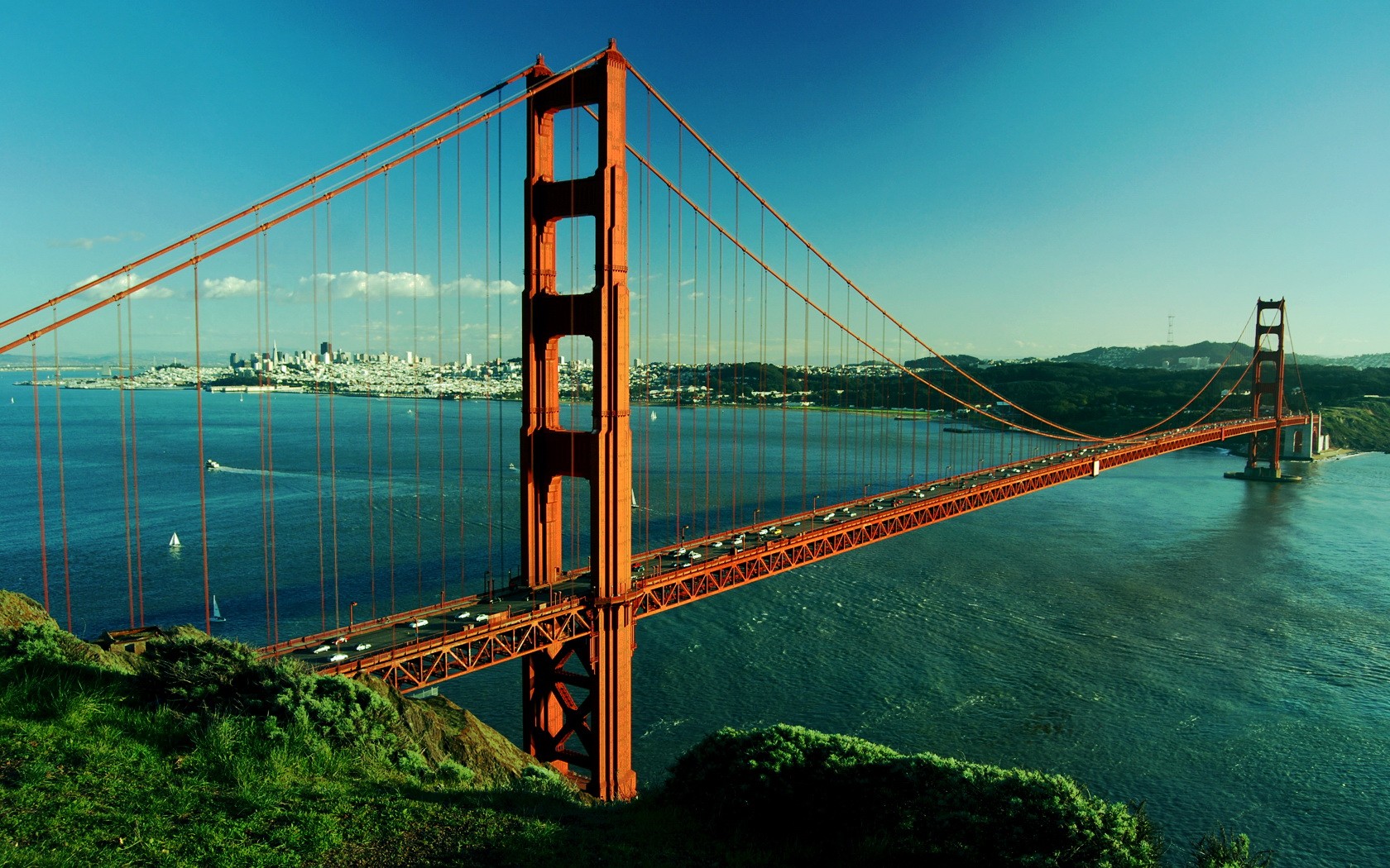 San Francisco Oakland Bay Bridge San Francisco City 1680x1050