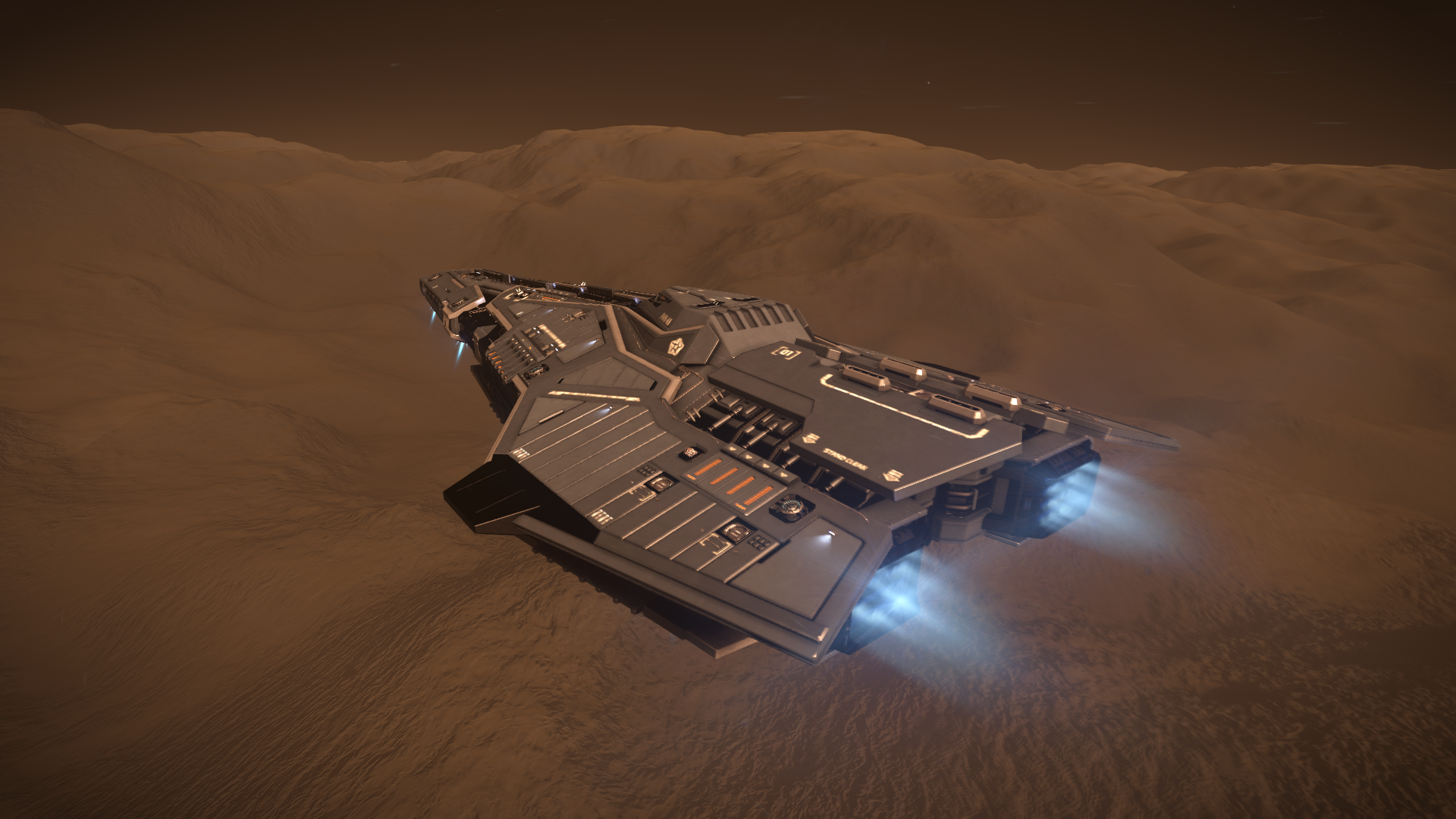 Elite Dangerous Federal Corvette Spaceship Screen Shot PC Gaming 1920x1080