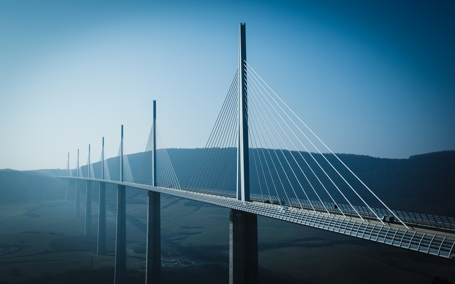 Millau Viaduct France Bridge 1920x1200