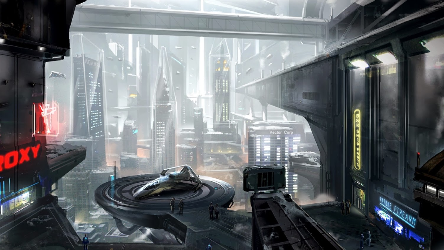 Star Citizen Origin 300i Science Fiction Futuristic City PC Gaming 1503x846