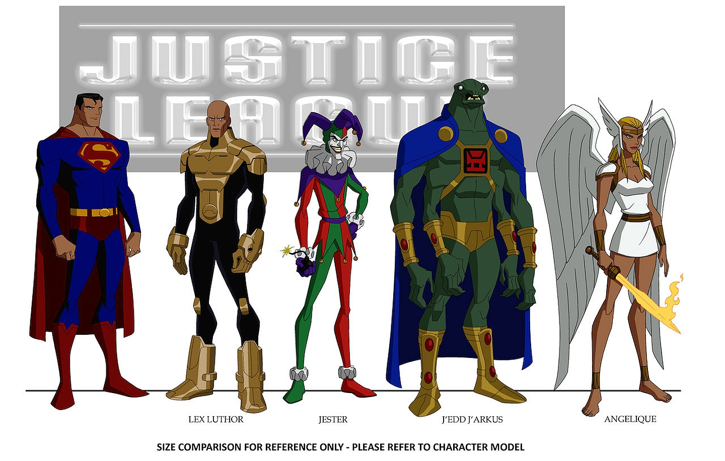 Superman Lex Luthor Jedd Jarkus DC Comics Angelique DC Comics DC Comics Jester DC Comics Justice Lea 1440x917