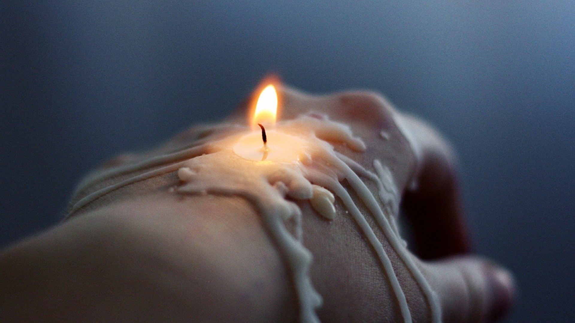 Hands Candles Fire Wax 1920x1080