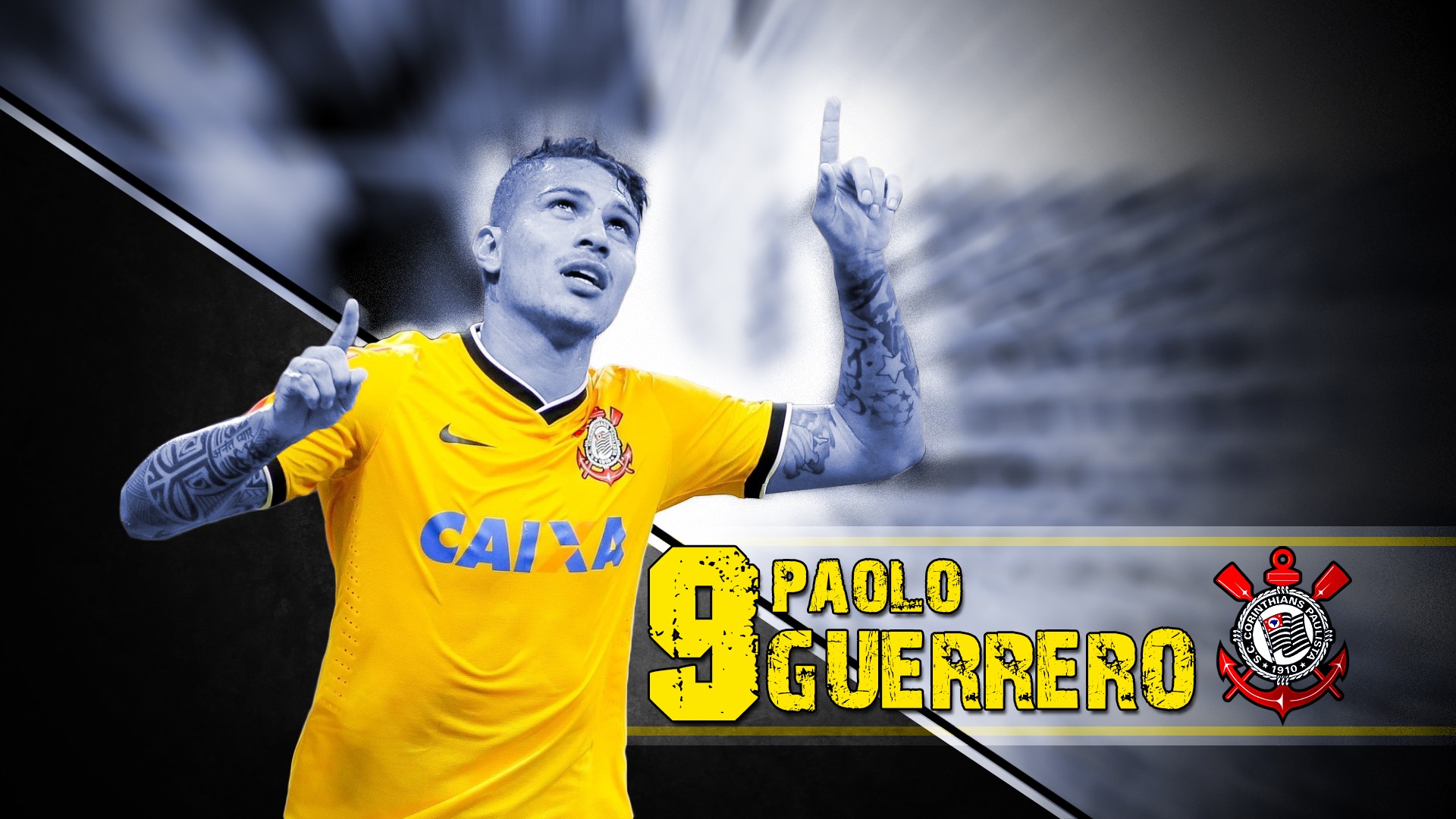 Corinthians Soccer Paolo Guerrero Men 1920x1080