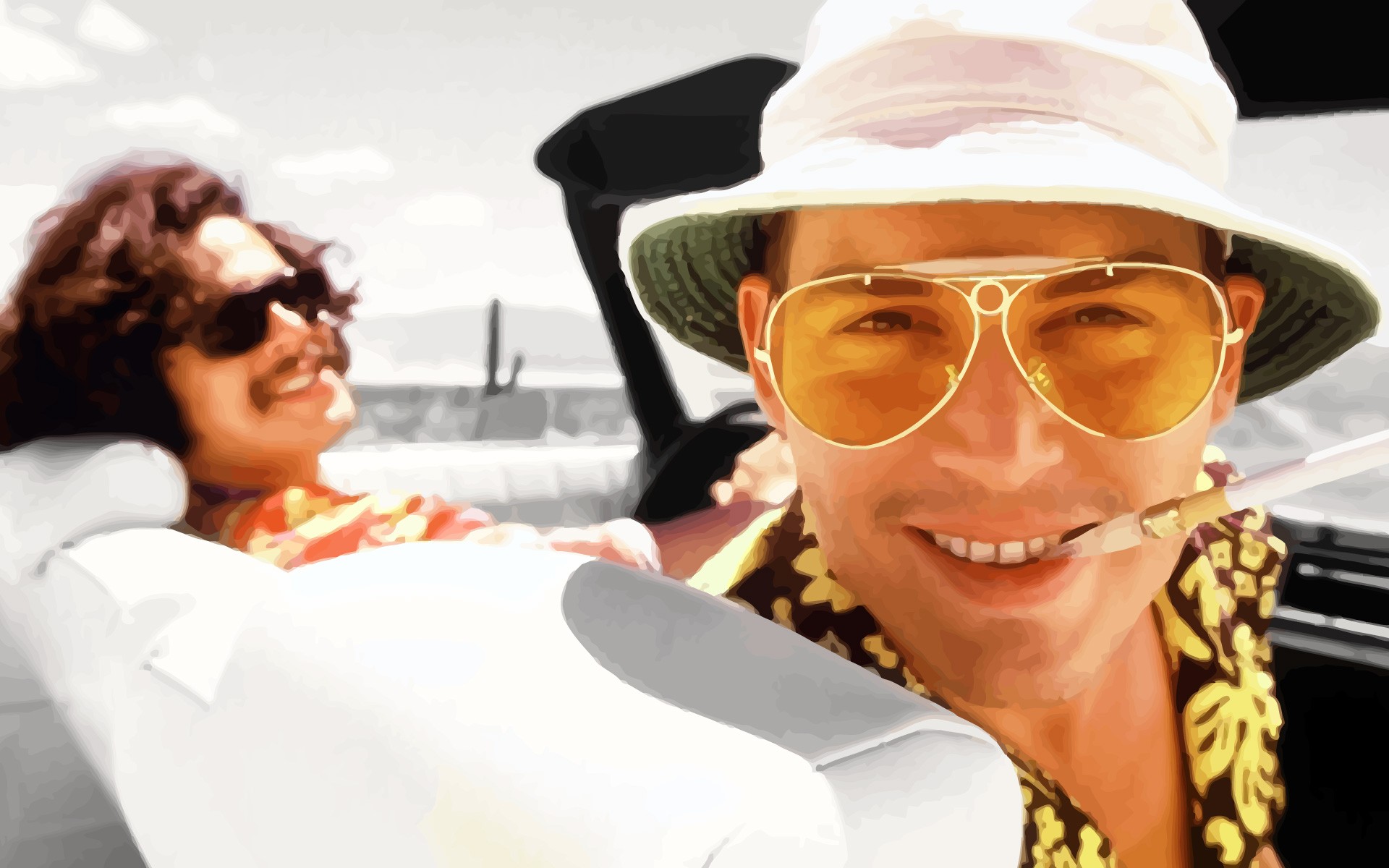 Fear And Loathing In Las Vegas Johnny Depp Artwork Movies 1920x1200