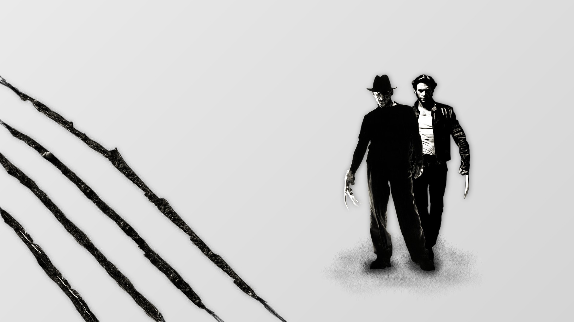 Movies Wolverine Freddy Krueger Artwork 1920x1080