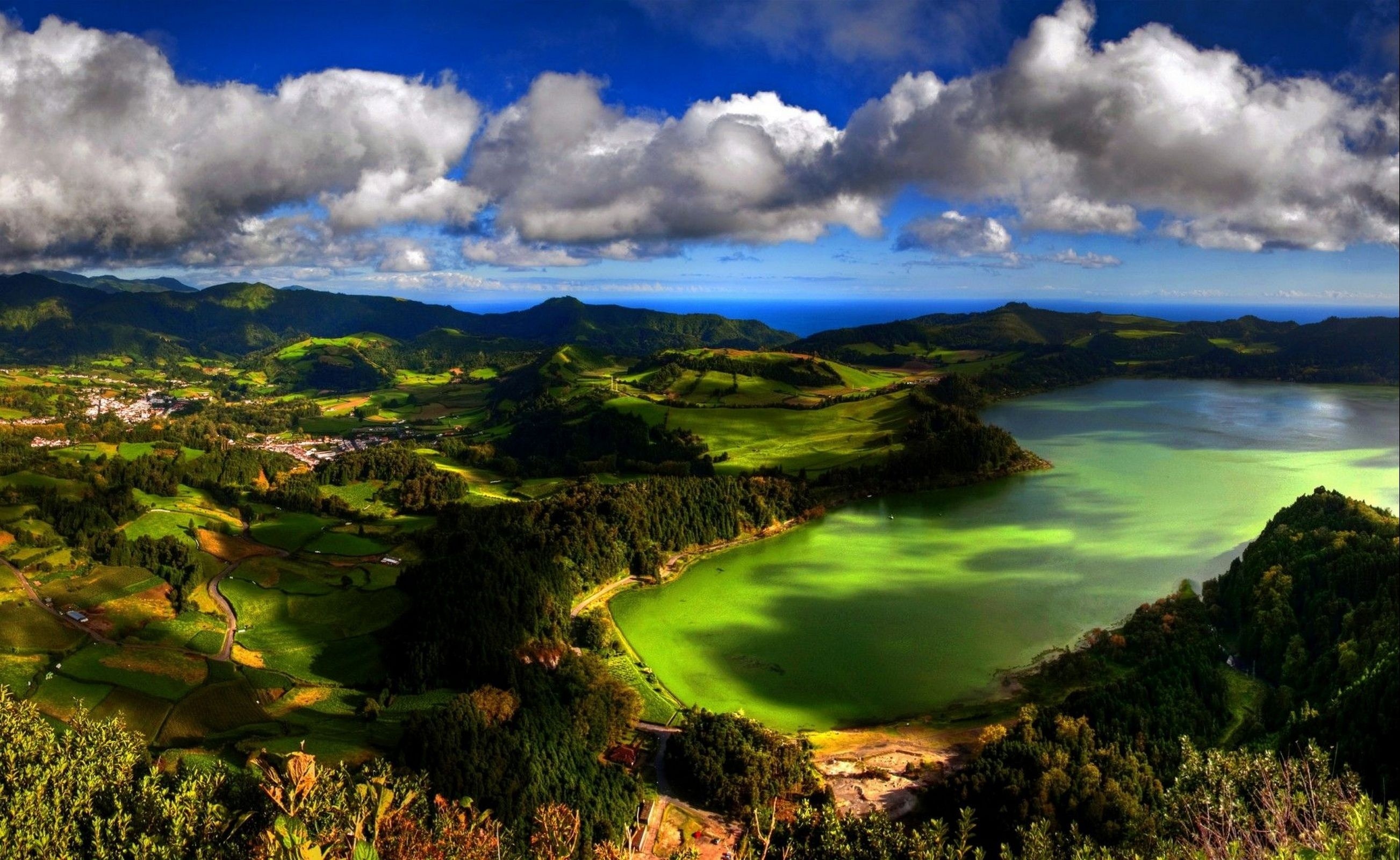 Landscape Nature Azores Green 2605x1600