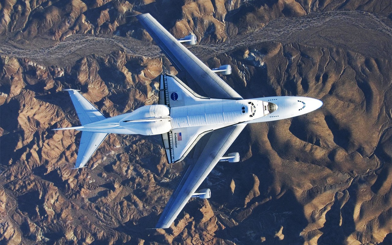 Space Shuttle Endeavour Vehicle Aircraft 1280x800