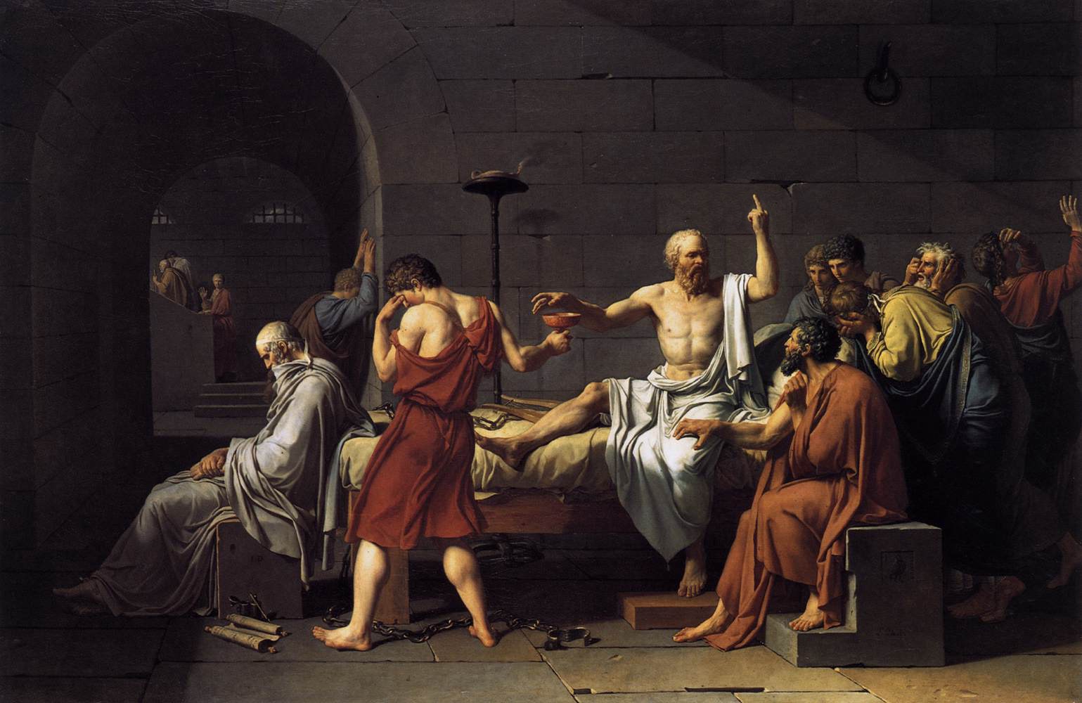 Philosophy Jacques Louis David Greek Philosophers Classic Art Socrates 1539x1000