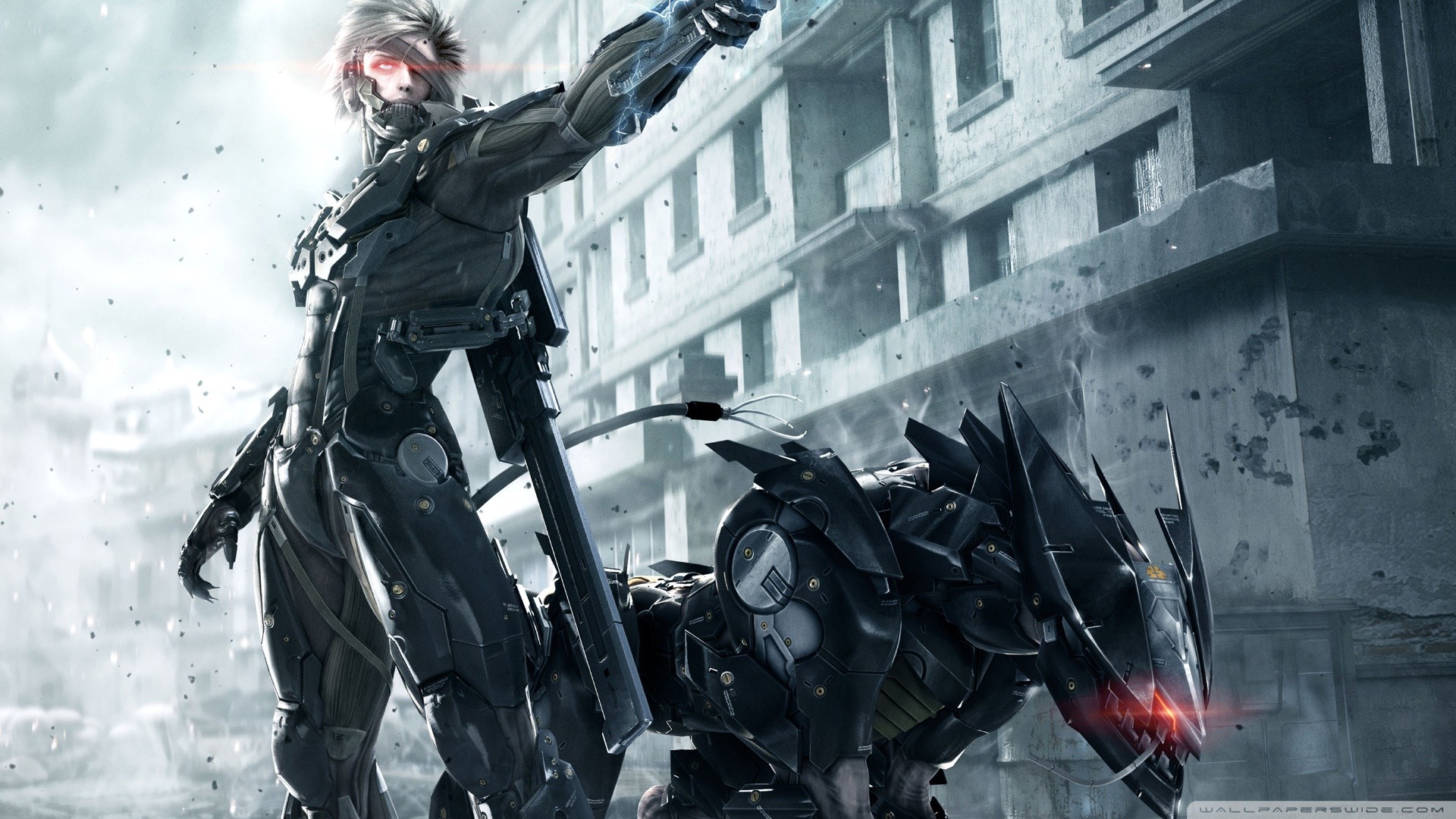 Video Games Metal Gear Rising Revengeance Futuristic Raiden Blade Wolf 2013 Year Video Game Art 1920x1080