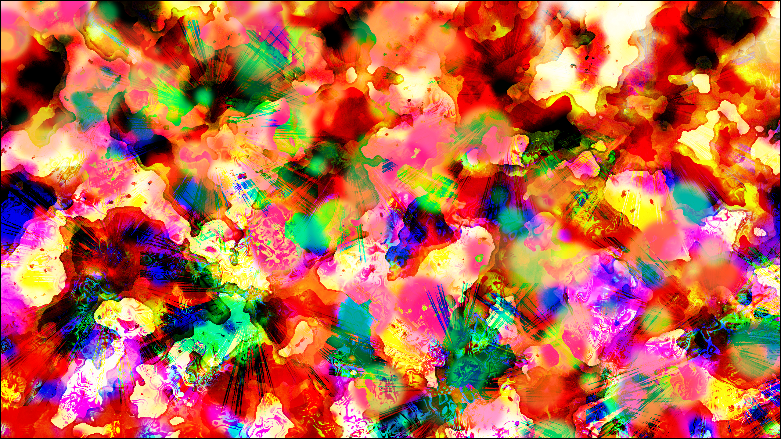 Abstract Trippy Brightness Melted 2560x1440