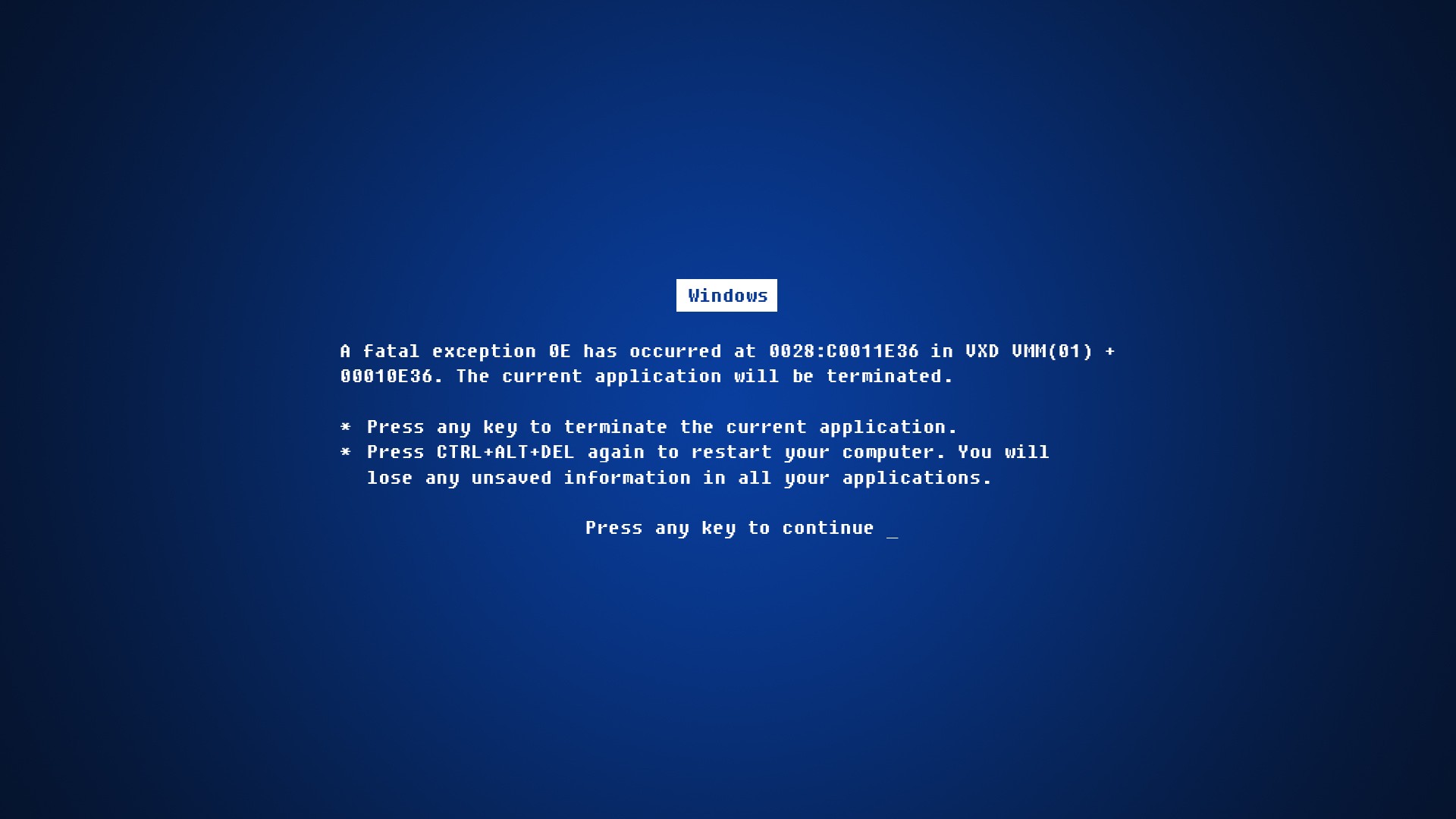 Blue Screen Of Death Microsoft Windows Blue Errors Window Windows Errors Blue Background 1920x1080