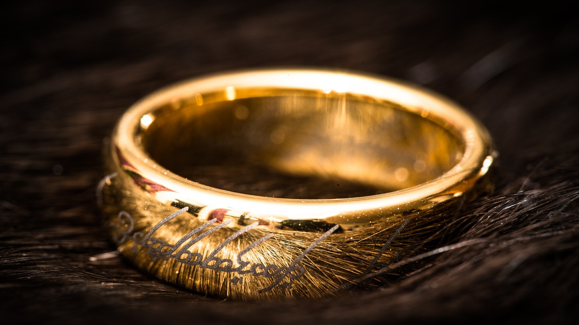 The Lord Of The Rings Rings Depth Of Field The One Ring Macro 1920x1080