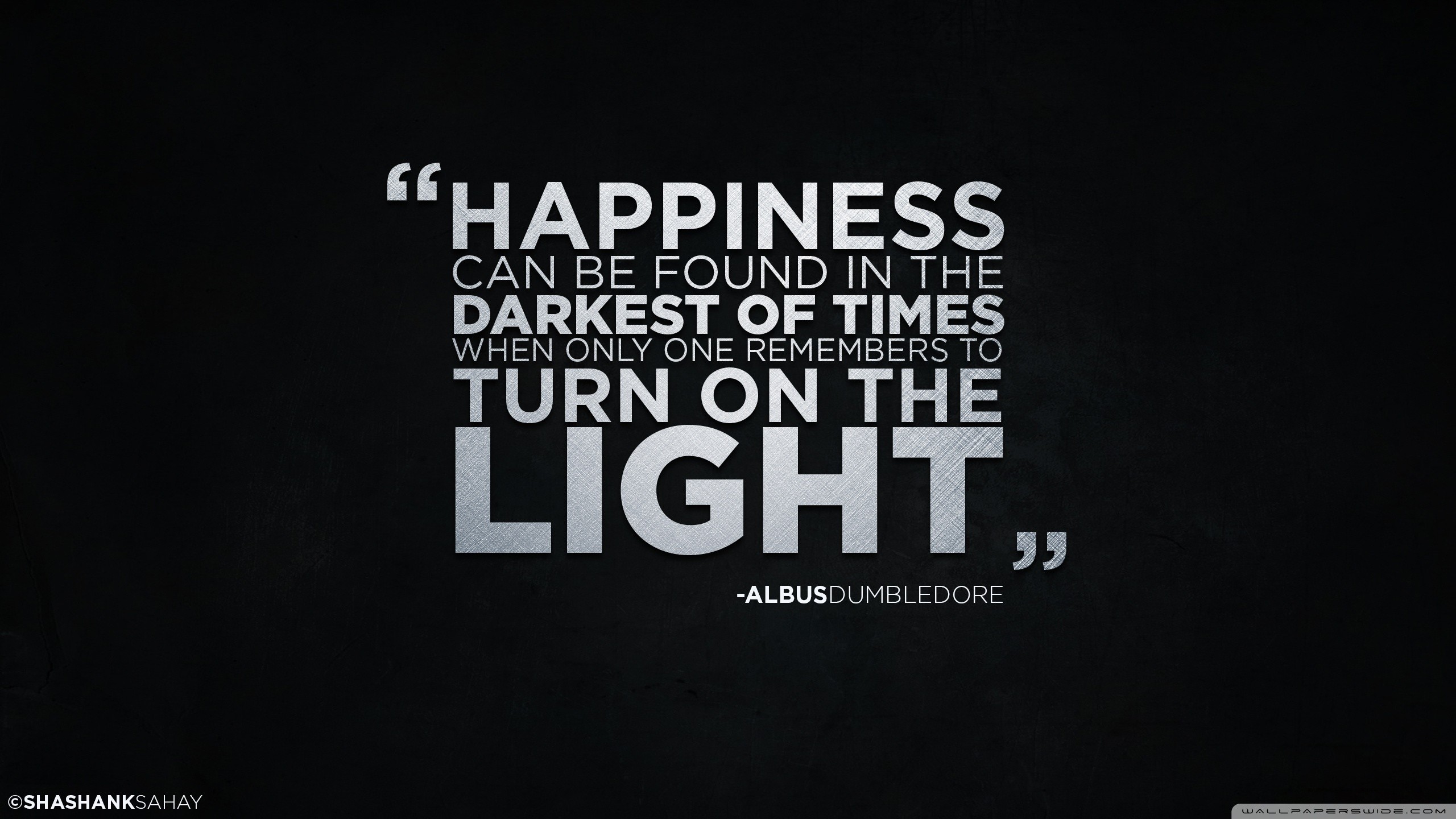 Harry Potter Albus Dumbledore Quote Simple Background 2560x1440
