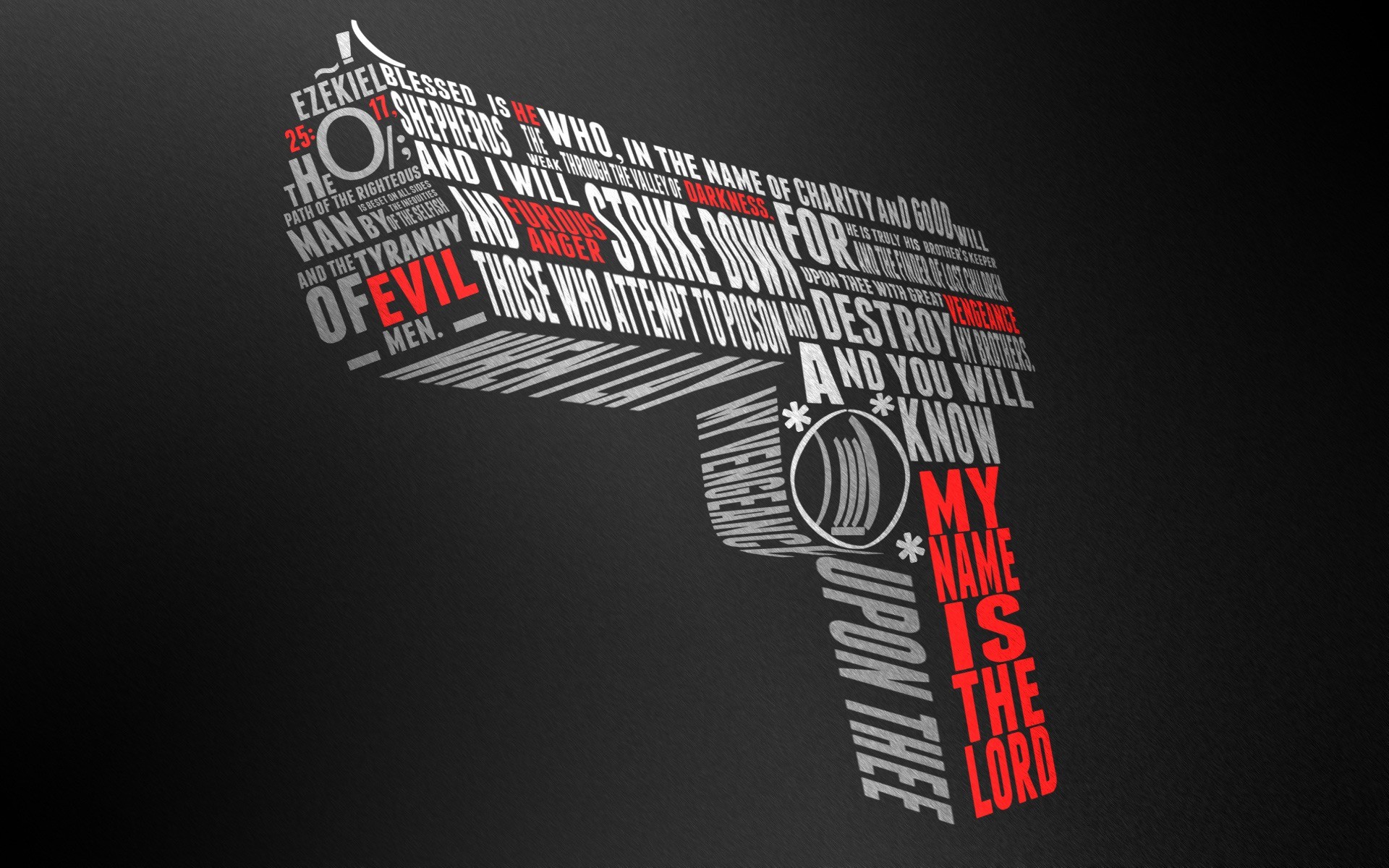 Gun Word Clouds Typography Artwork Weapon Minimalism Simple Background 1920x1200