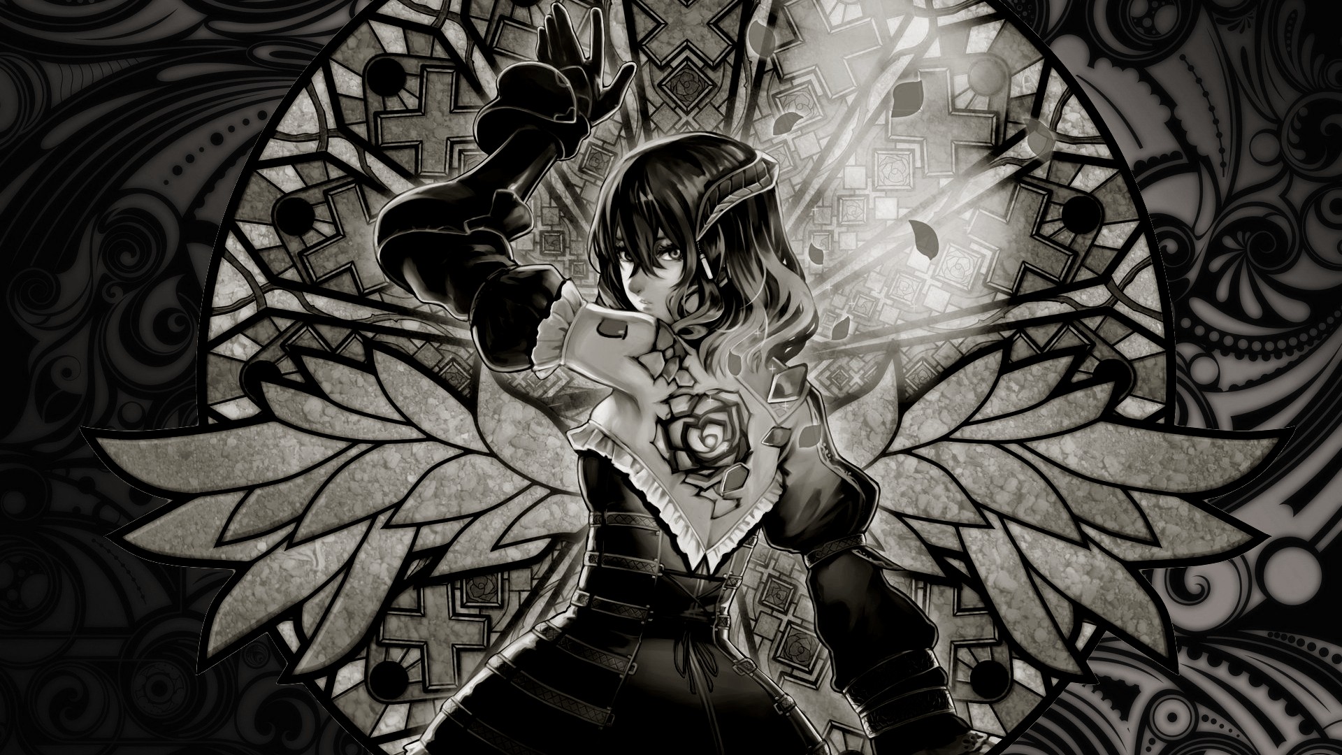 Bloodstained Ritual Of The Night Miriam Bloodstained Video Games Video Game Girls Stained Glass Mono 1920x1080