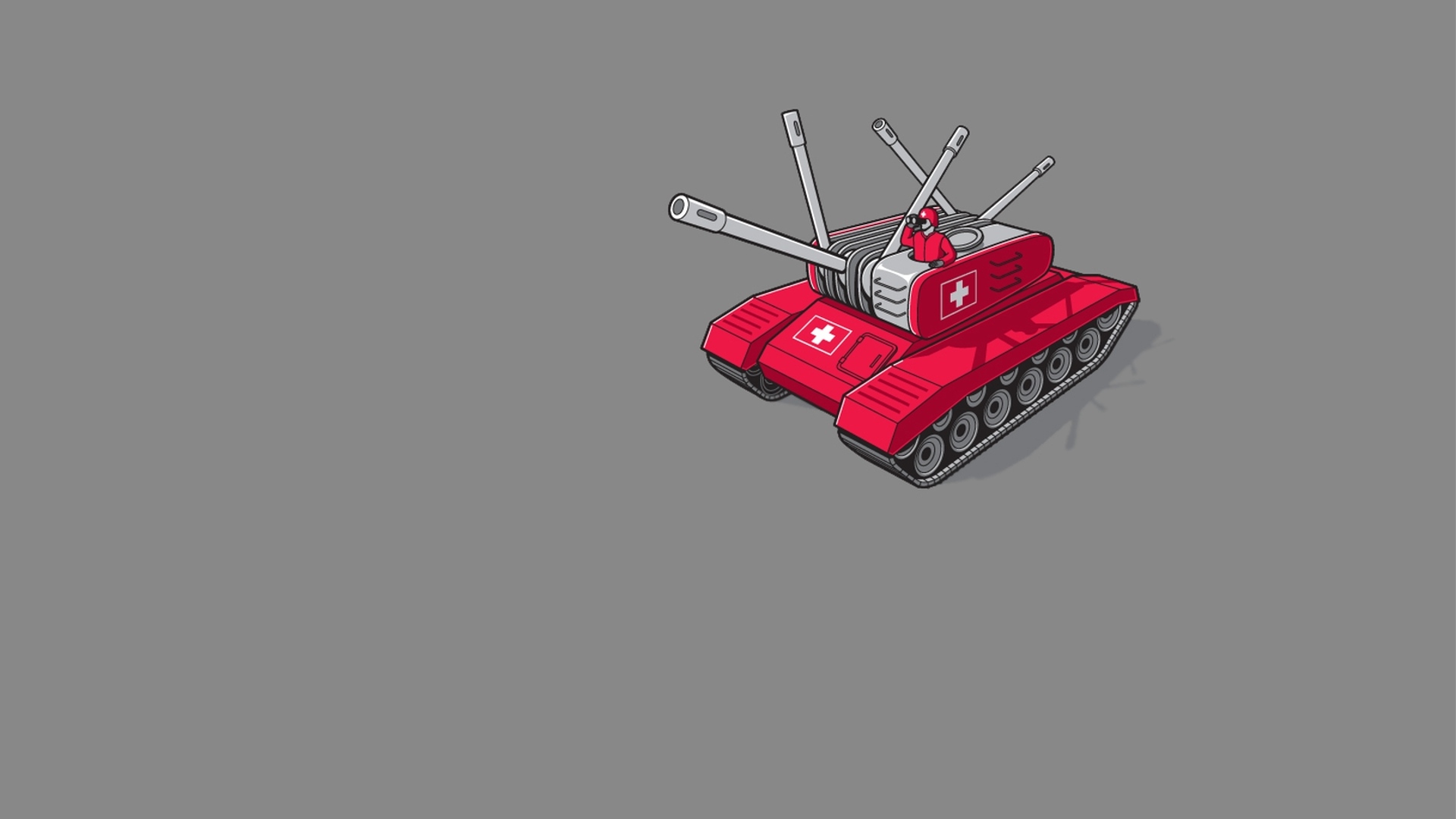 Threadless Simple Background Tank Minimalism Humor 1920x1080