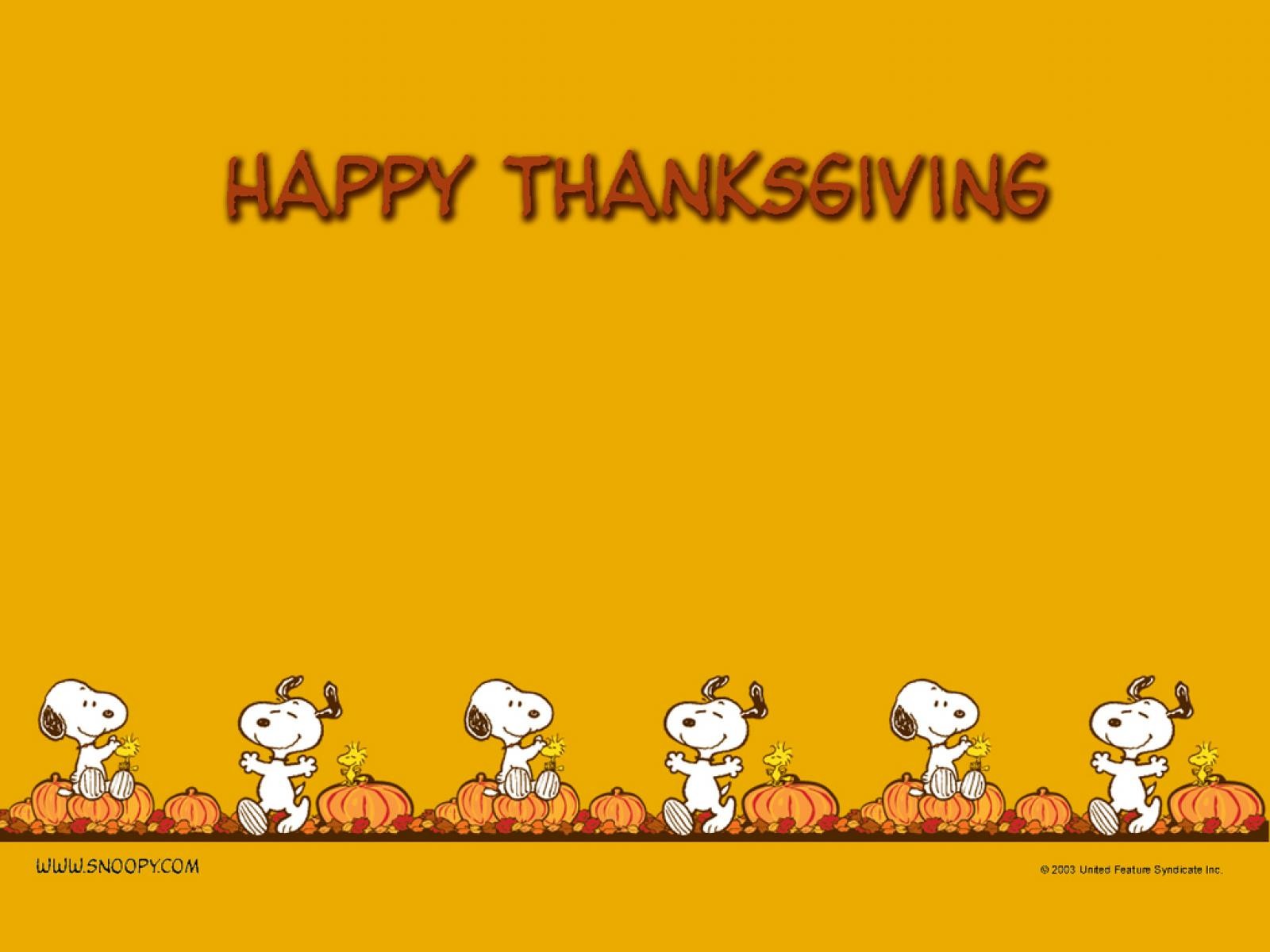 Peanuts Comic Snoopy Thanksgiving 1600x1200