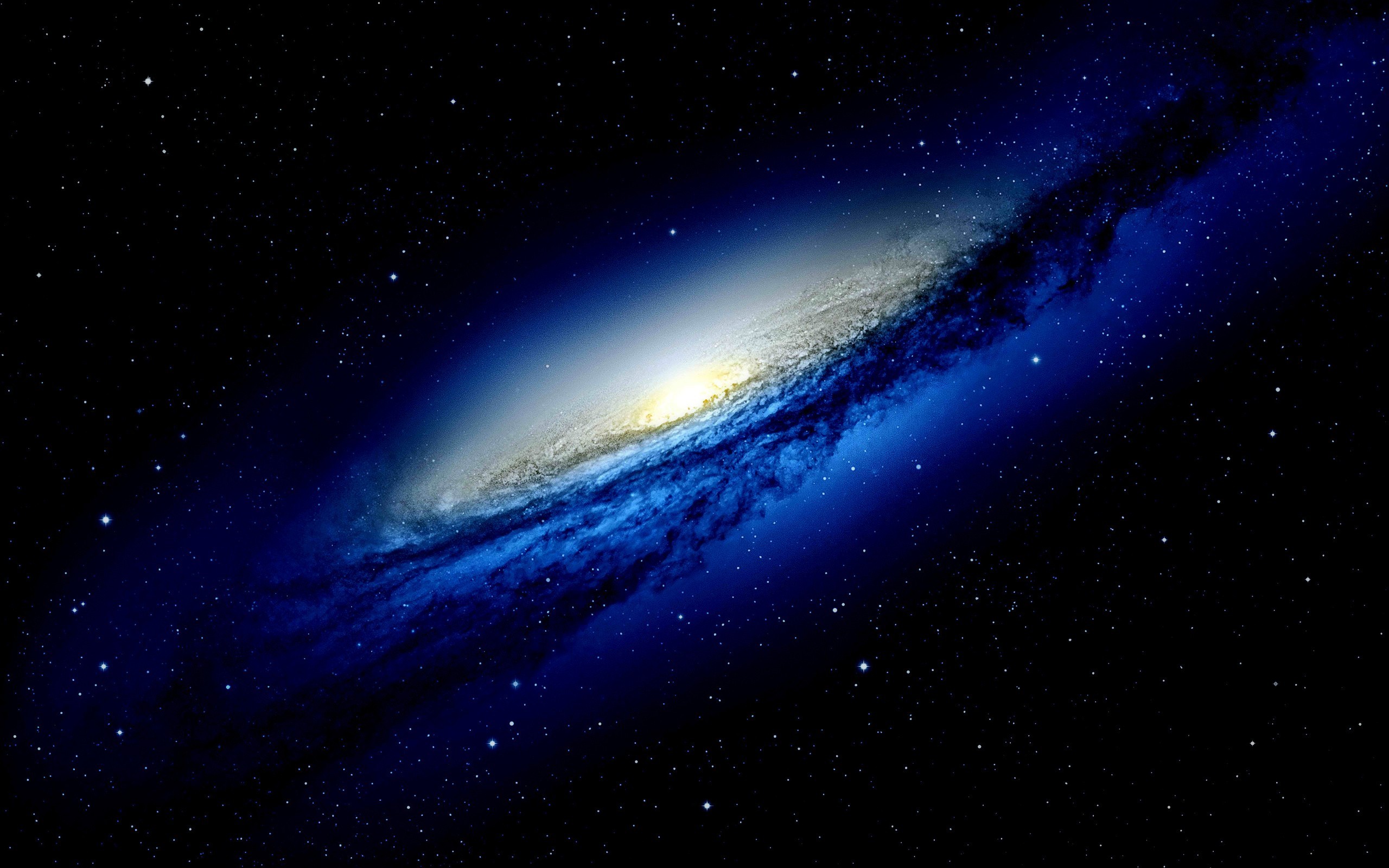 Digital Art Space Galaxy NGC 3190 2560x1600