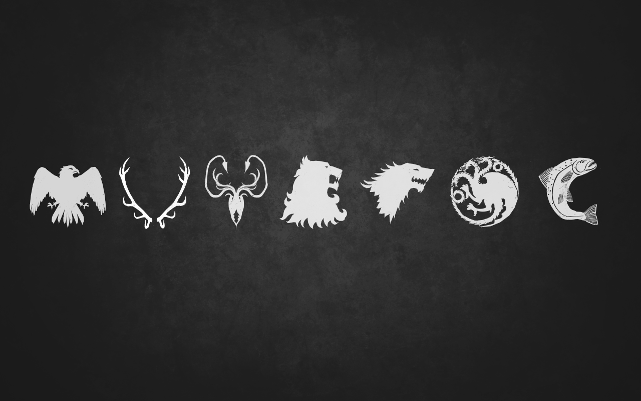 Game Of Thrones A Song Of Ice And Fire House Stark House Baratheon House Arryn House Greyjoy House L 1280x800