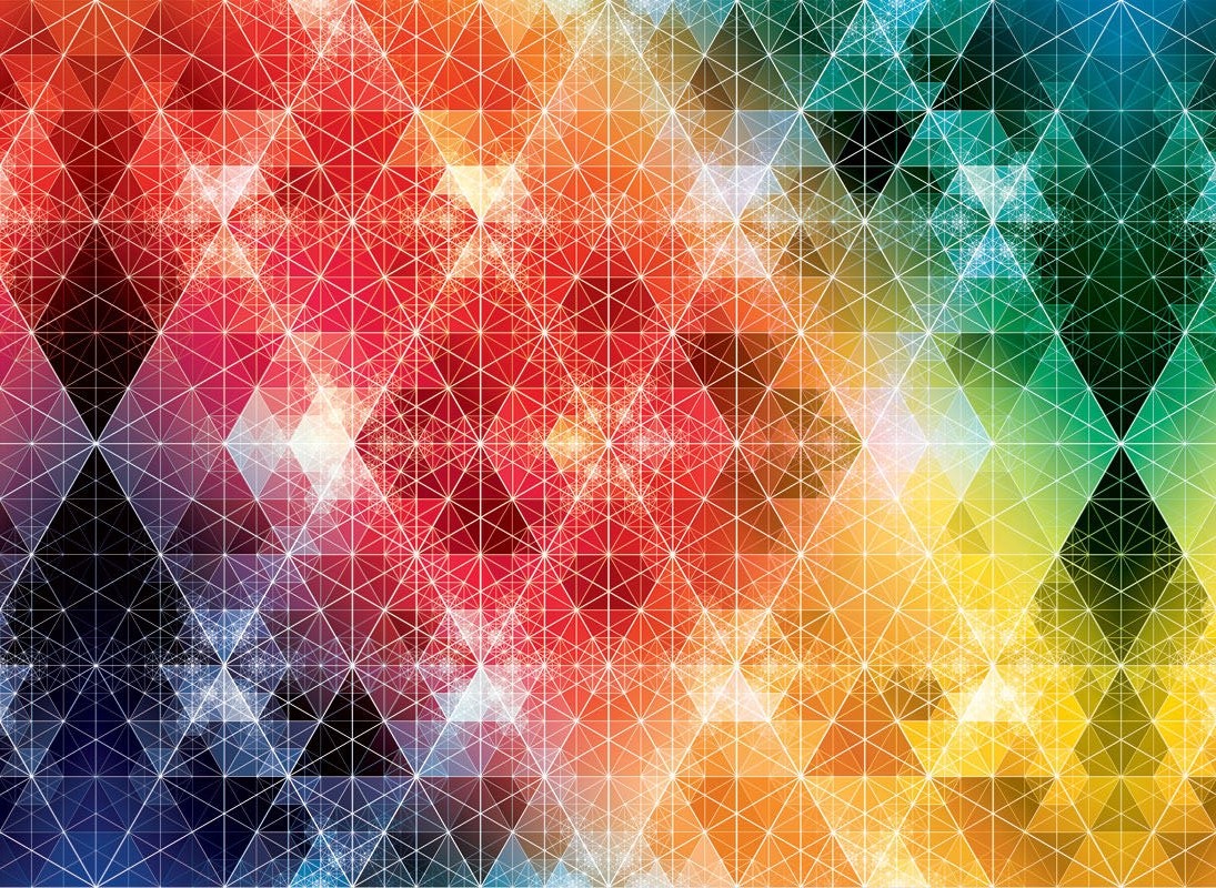 Geometry Andy Gilmore Colorful Triangle Texture 1095x800