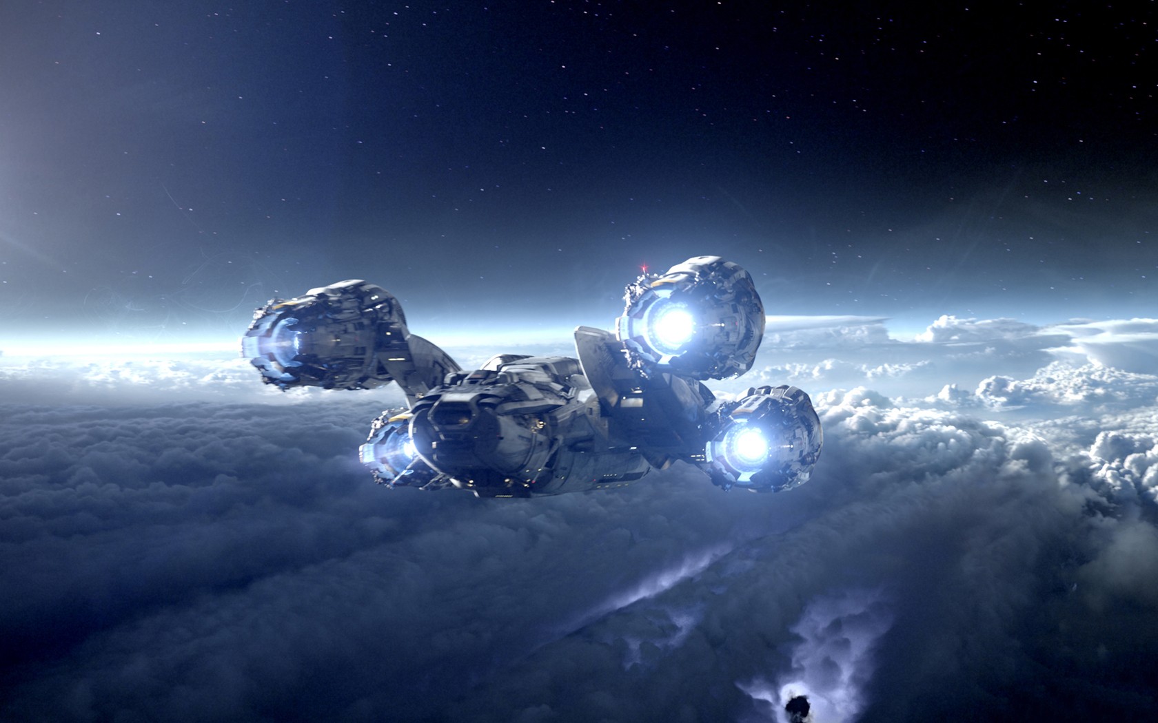 Prometheus Movie Spaceship Space 1680x1050