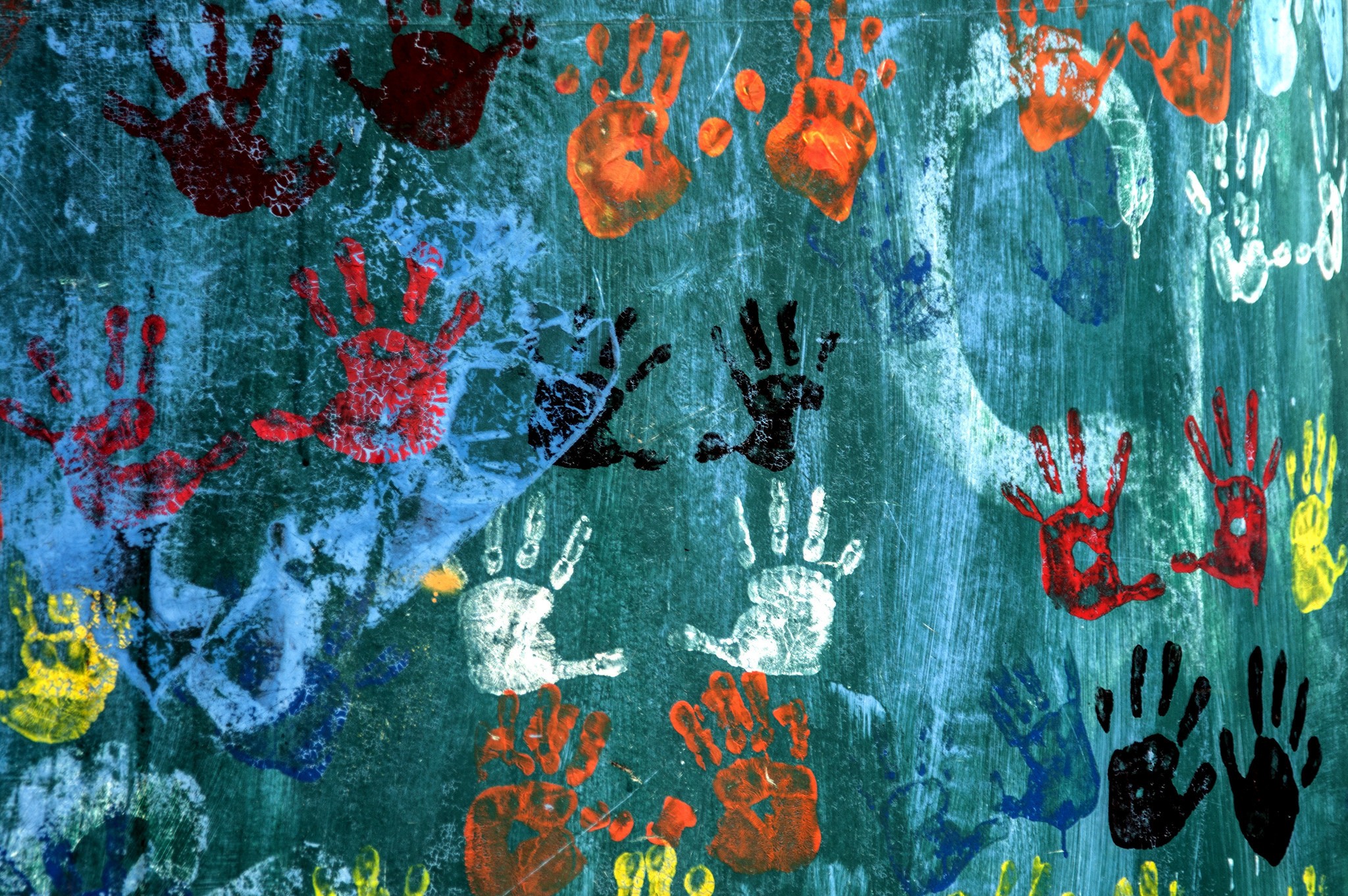 Texture Wall Handprints 2048x1361