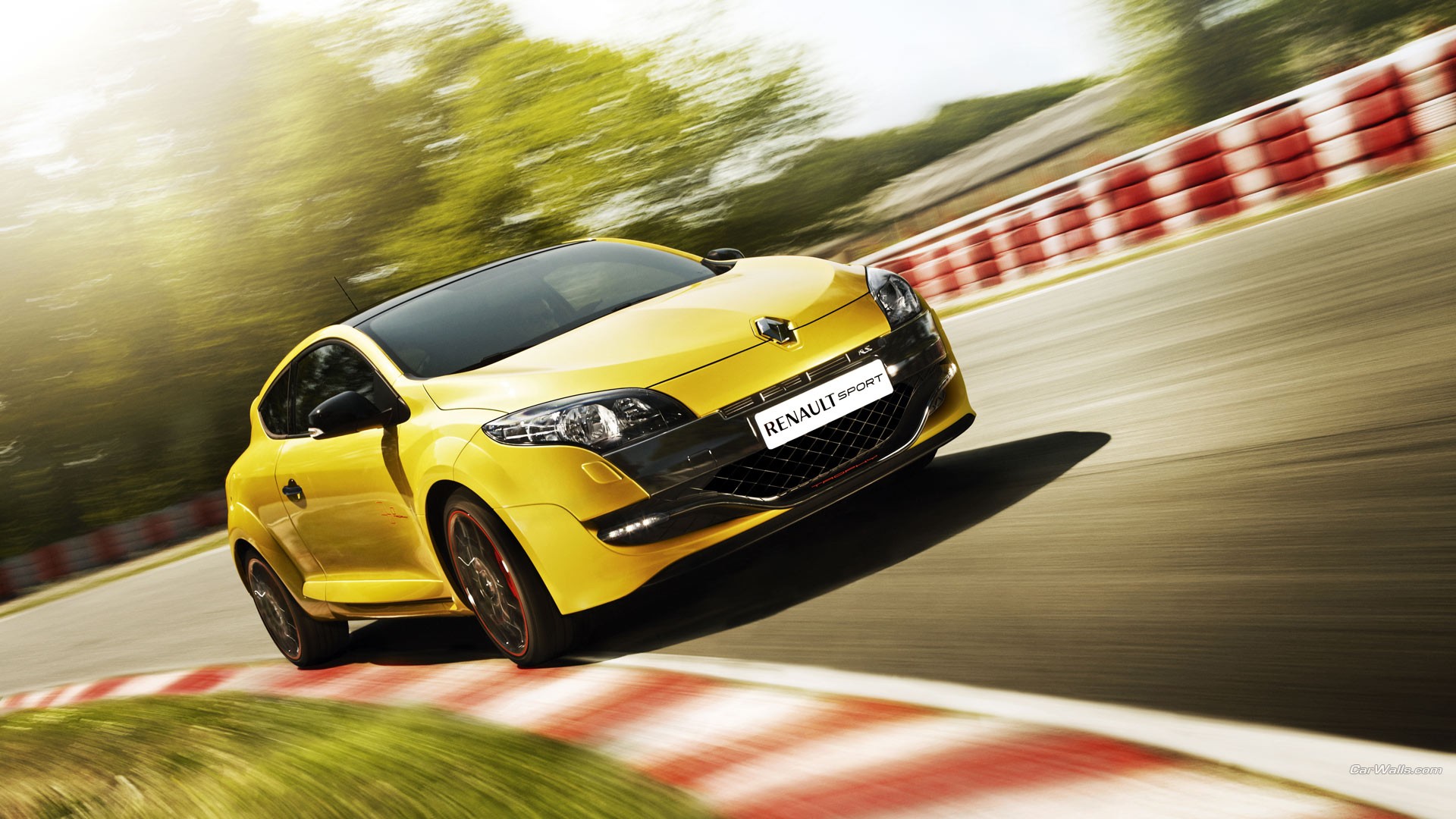 Car Renault Megane RS Yellow Cars 1920x1080