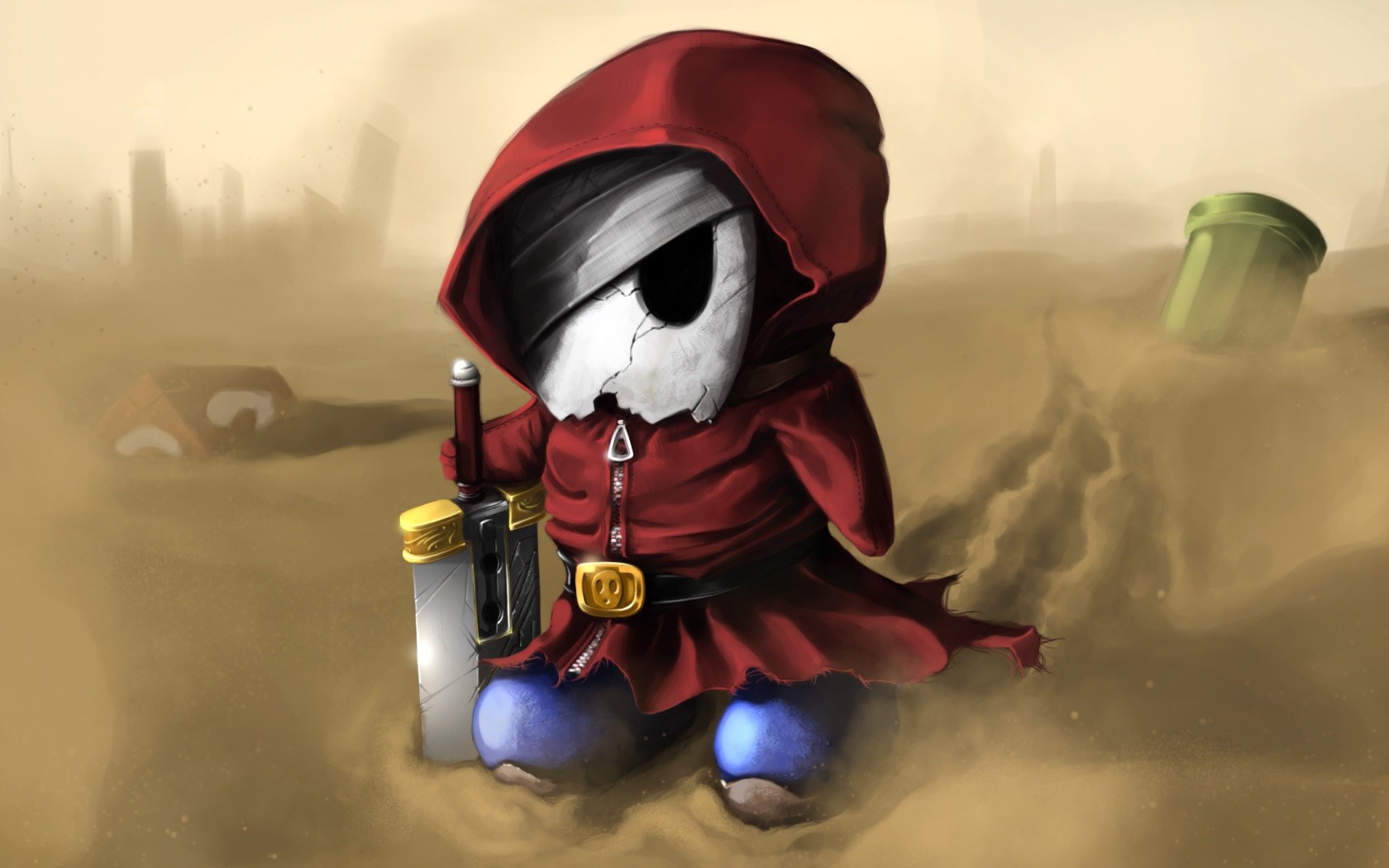 Nintendo Shy Guy Buster Sword Desert Video Games 1680x1050